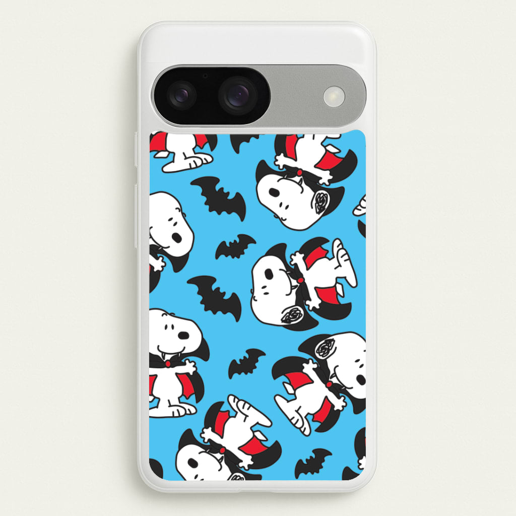 Cartoon Beagle Vampire And Bats Pattern Google Pixel 9 / 9 Pro Case