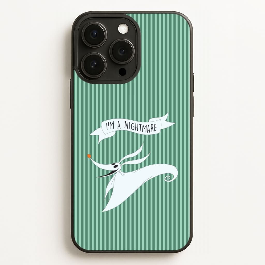 Stripey I'm A Nightmare Phone Case