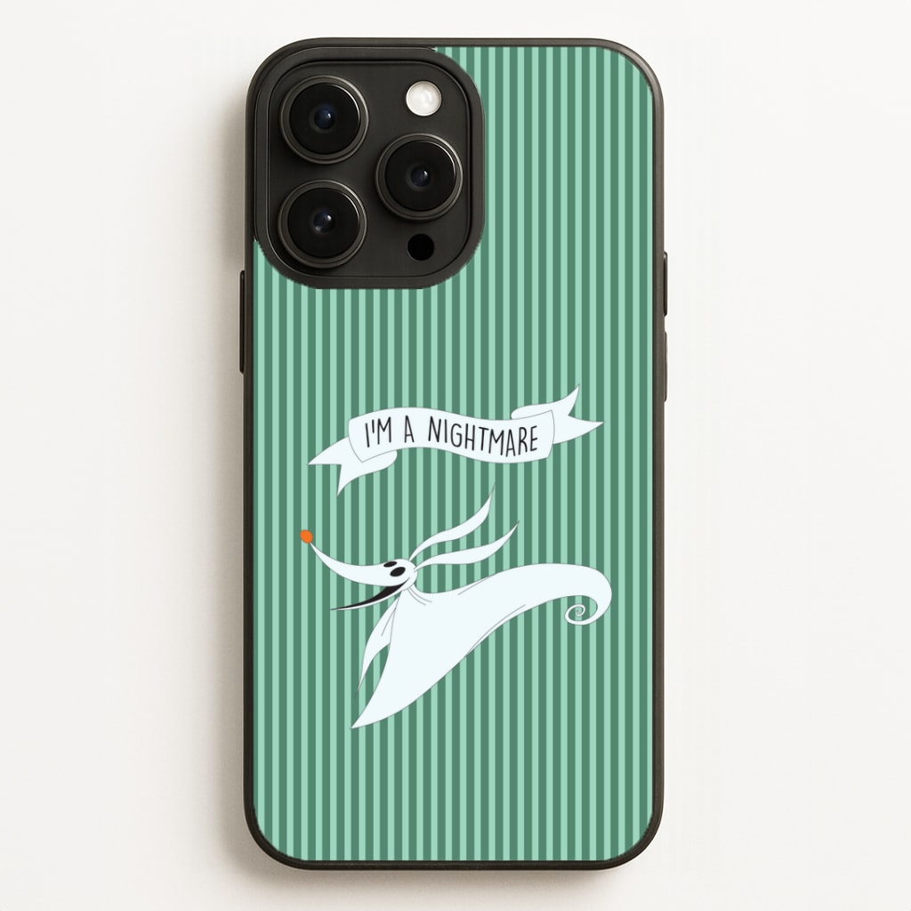 Stripey I'm A Nightmare iPhone 16 Pro Case