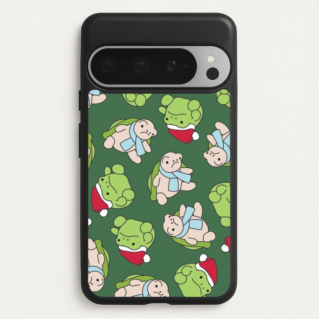 Grumpy Christmas Plushies Pattern Google Pixel 9 Pro XL Case