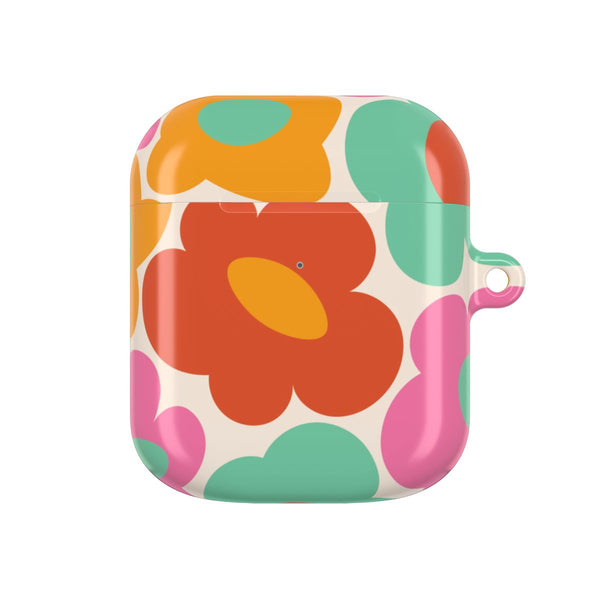 Abstract Trippy Retro Flowers AirPods case — AirPods 1