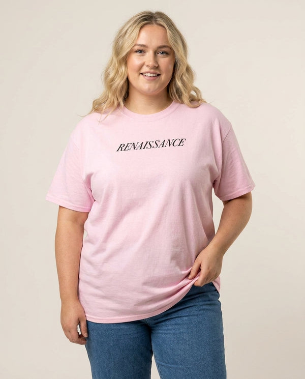 Renaissance - Queen B T-Shirt — Pink Front, worn