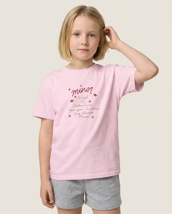 Friend 21 - Abrams Kids T-Shirt — Pink Front, worn