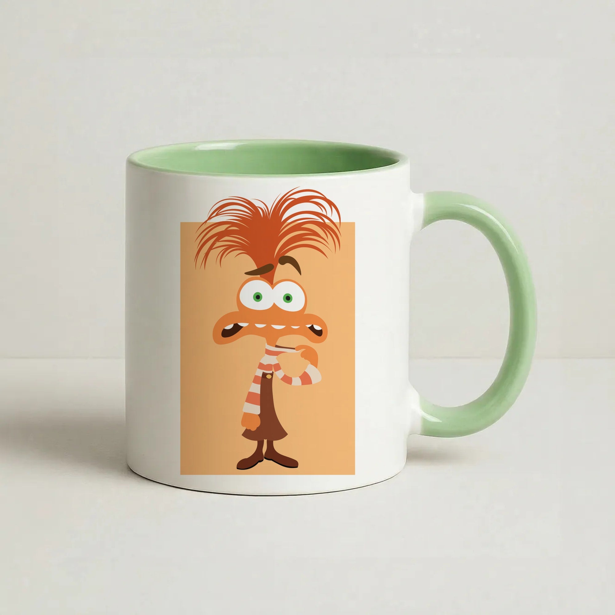 Anxiety - Inside Out Coffee Green Mug