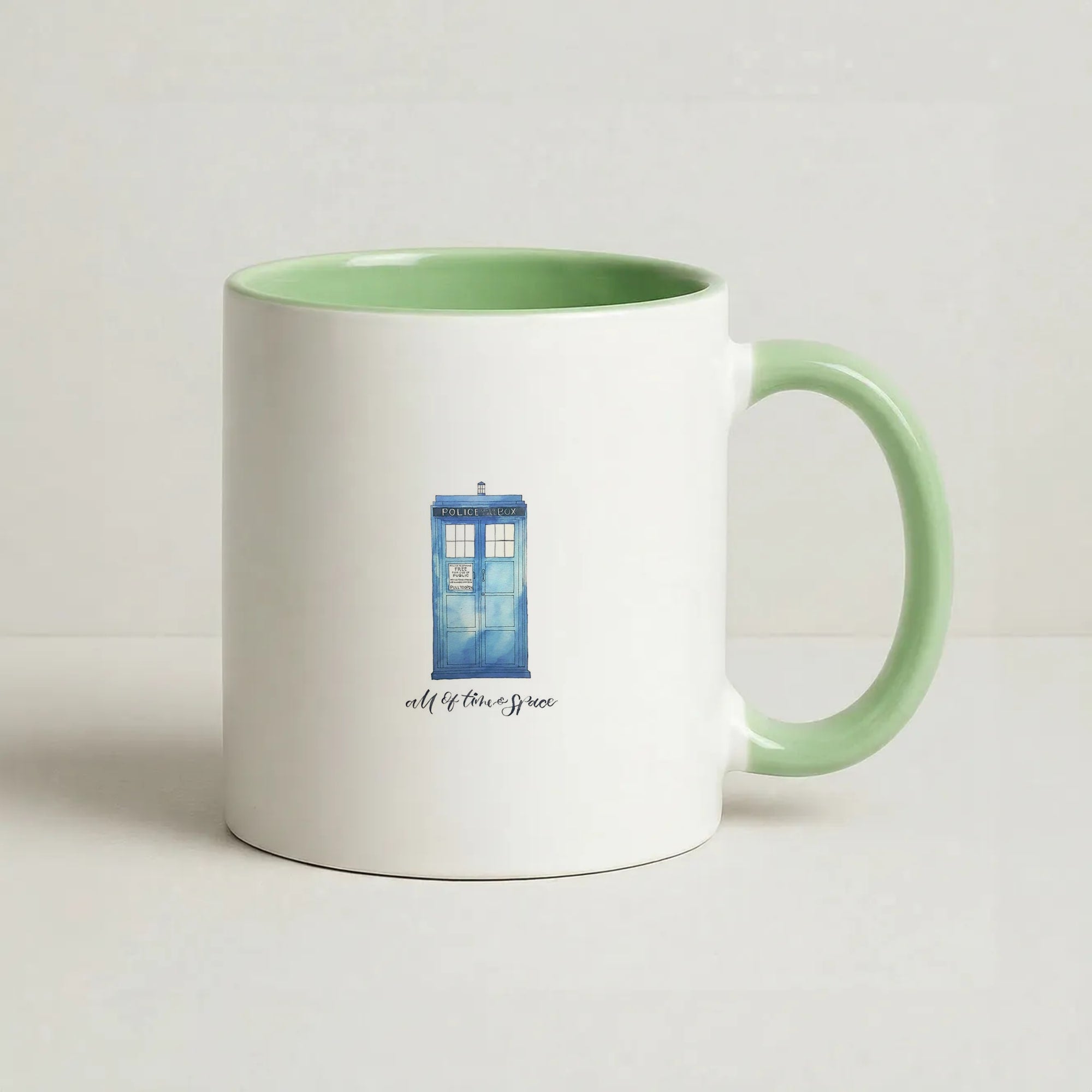All of Time and Space Coffee Green Mug