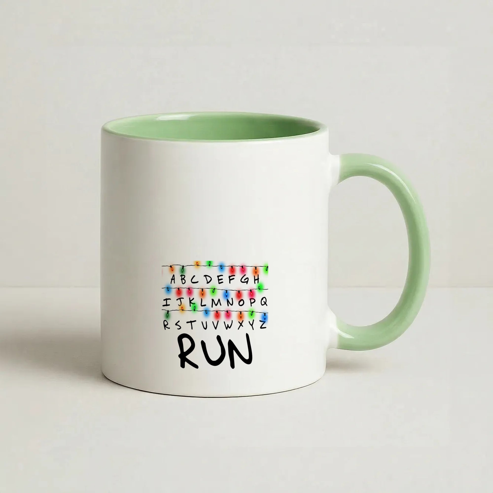 Run Coffee Green Mug