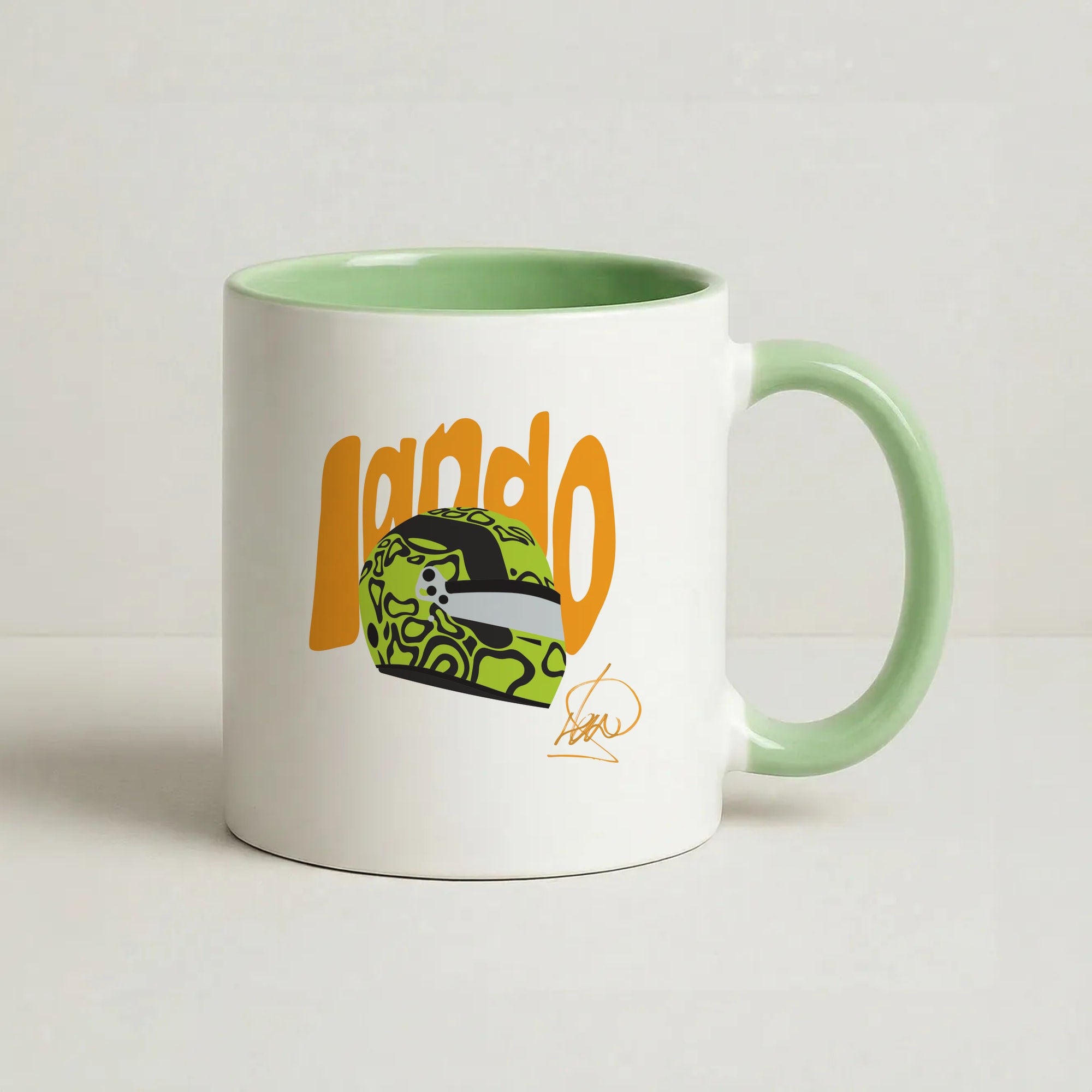 Abstract Lando Coffee Green Mug