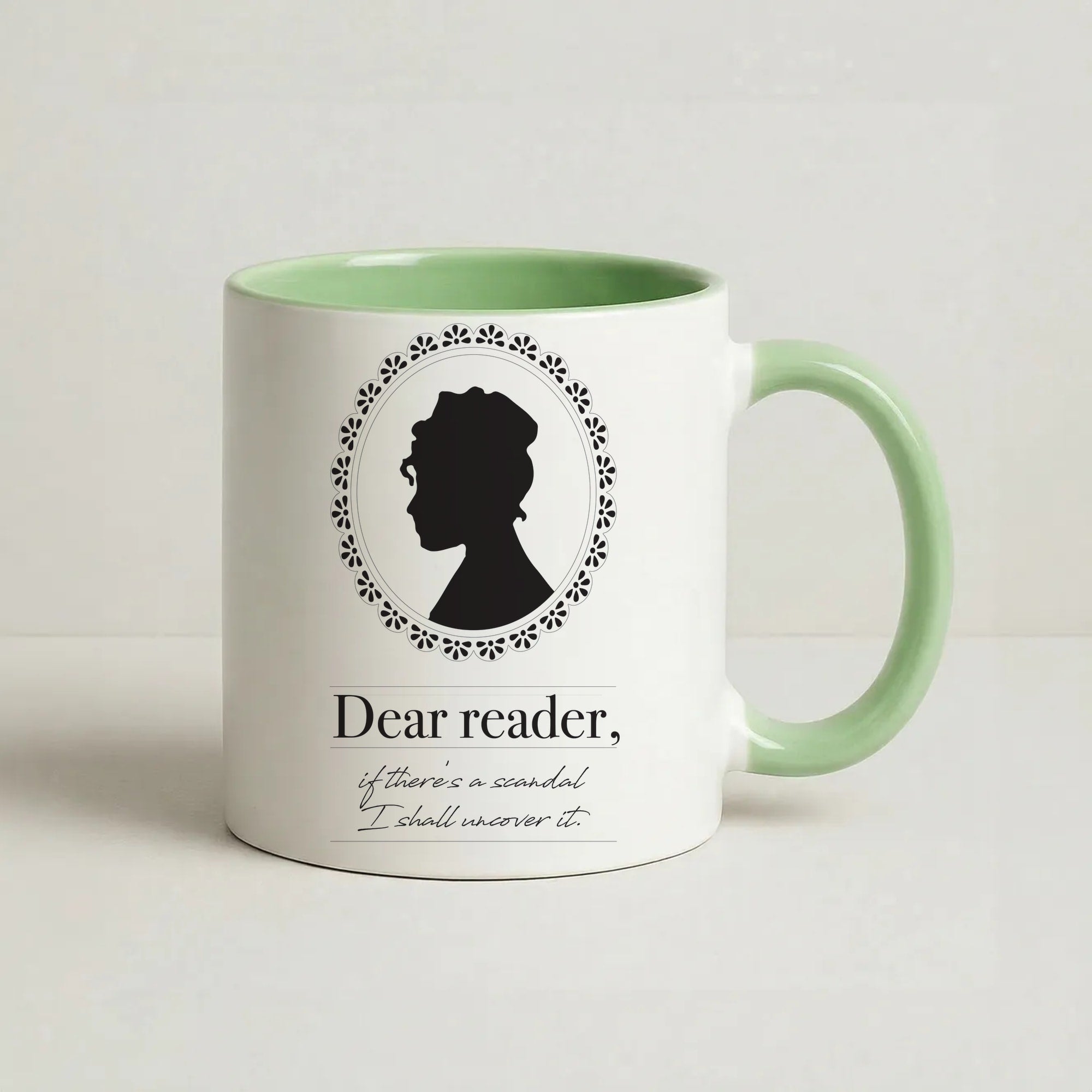 Dear Reader Coffee Green Mug