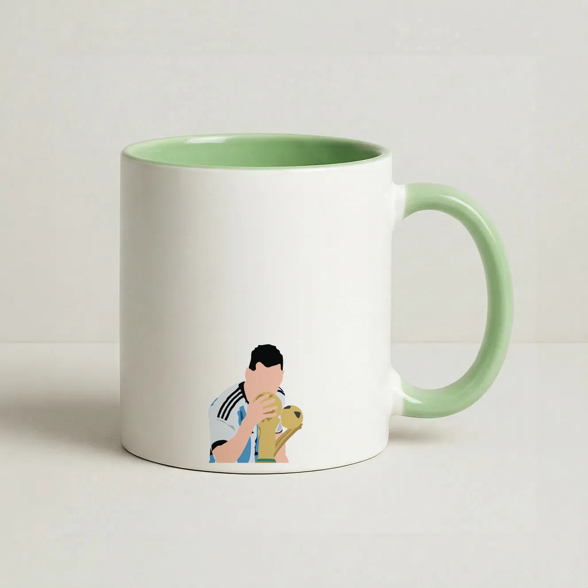 GOAT - Messi Coffee Green Mug