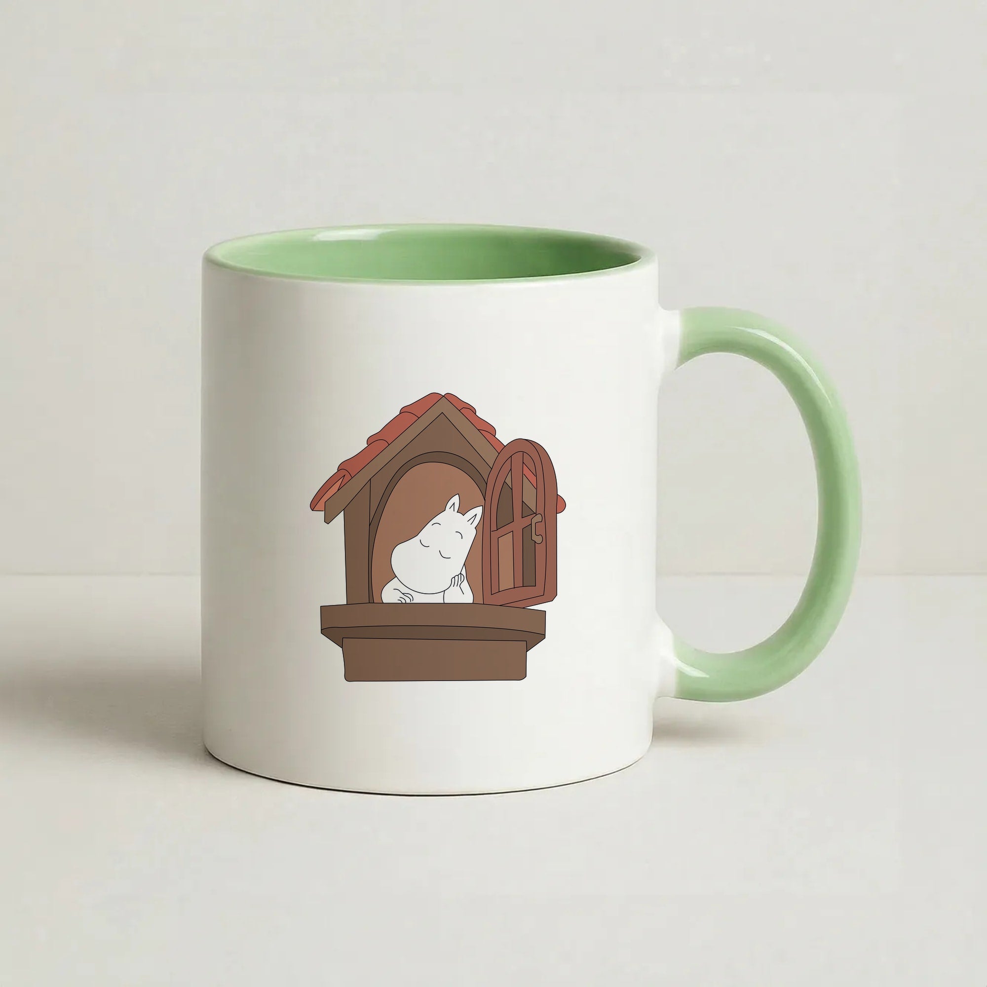 The Window Coffee Green Mug