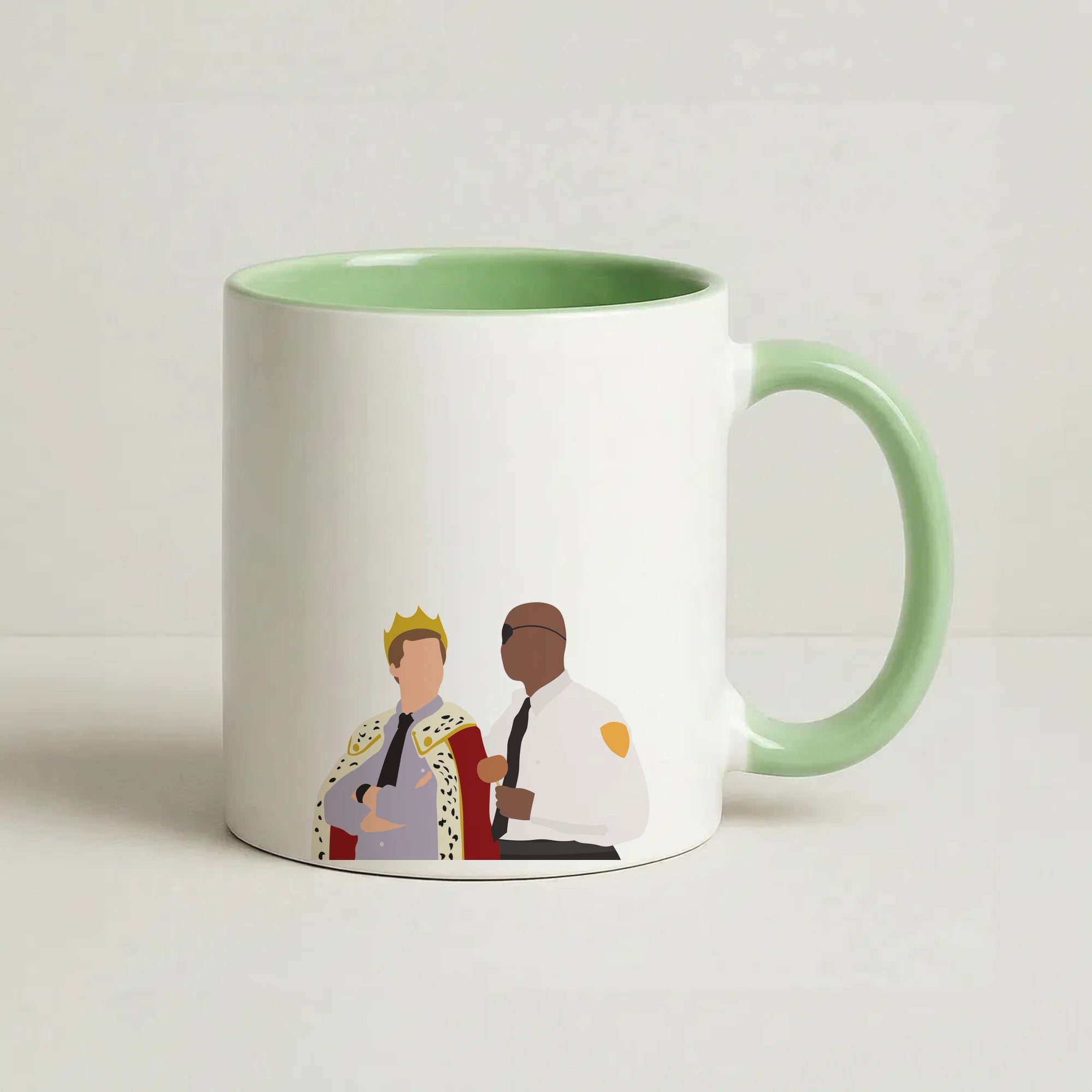 Jake and Holt B99 - Halloween Specials Coffee Green Mug
