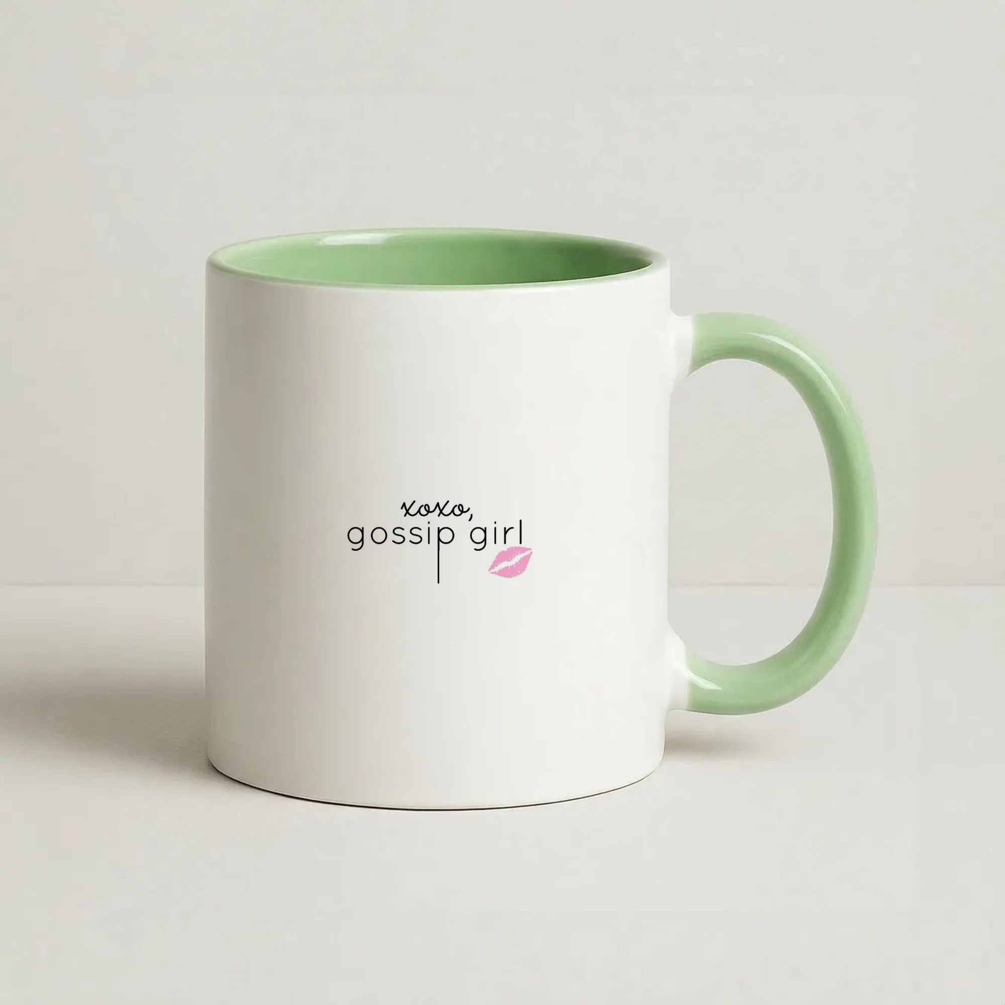 XOXO Gossip Coffee Green Mug