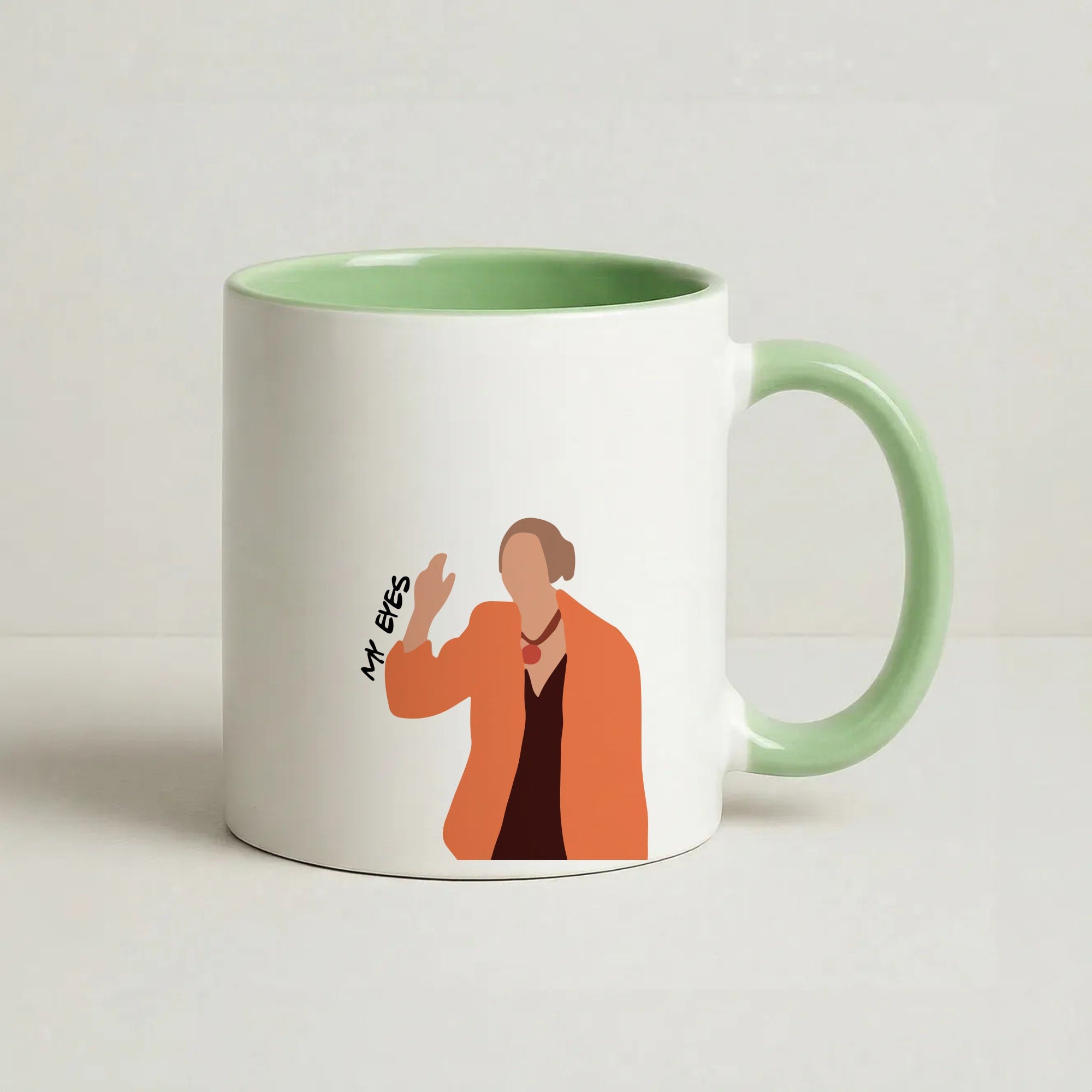 My Eyes Coffee Green Mug