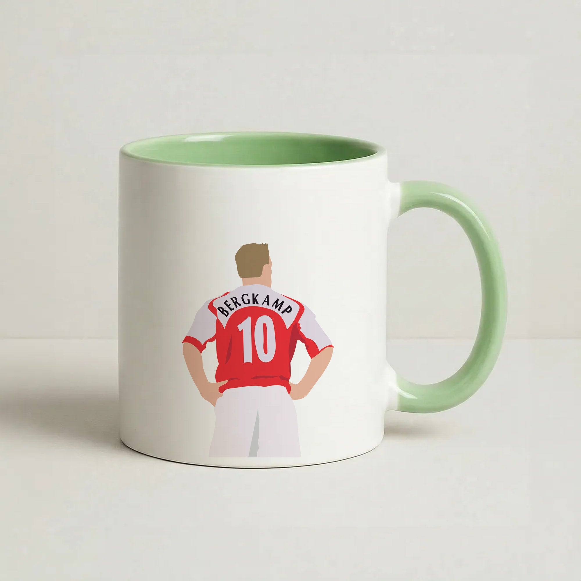 Bergkamp - Football Coffee Green Mug