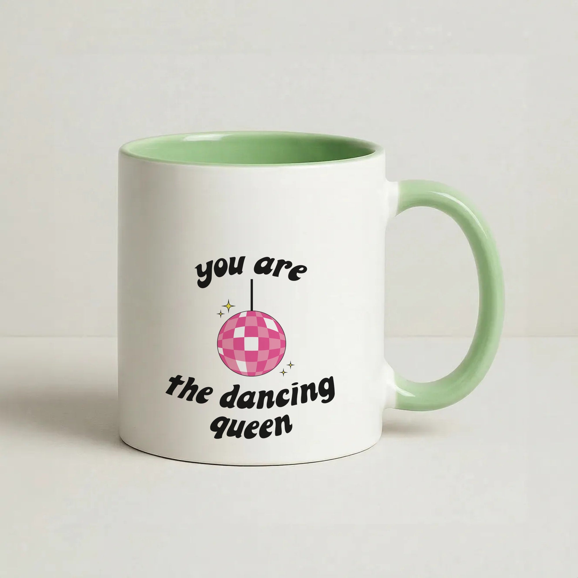 Dancing Queen Coffee Green Mug