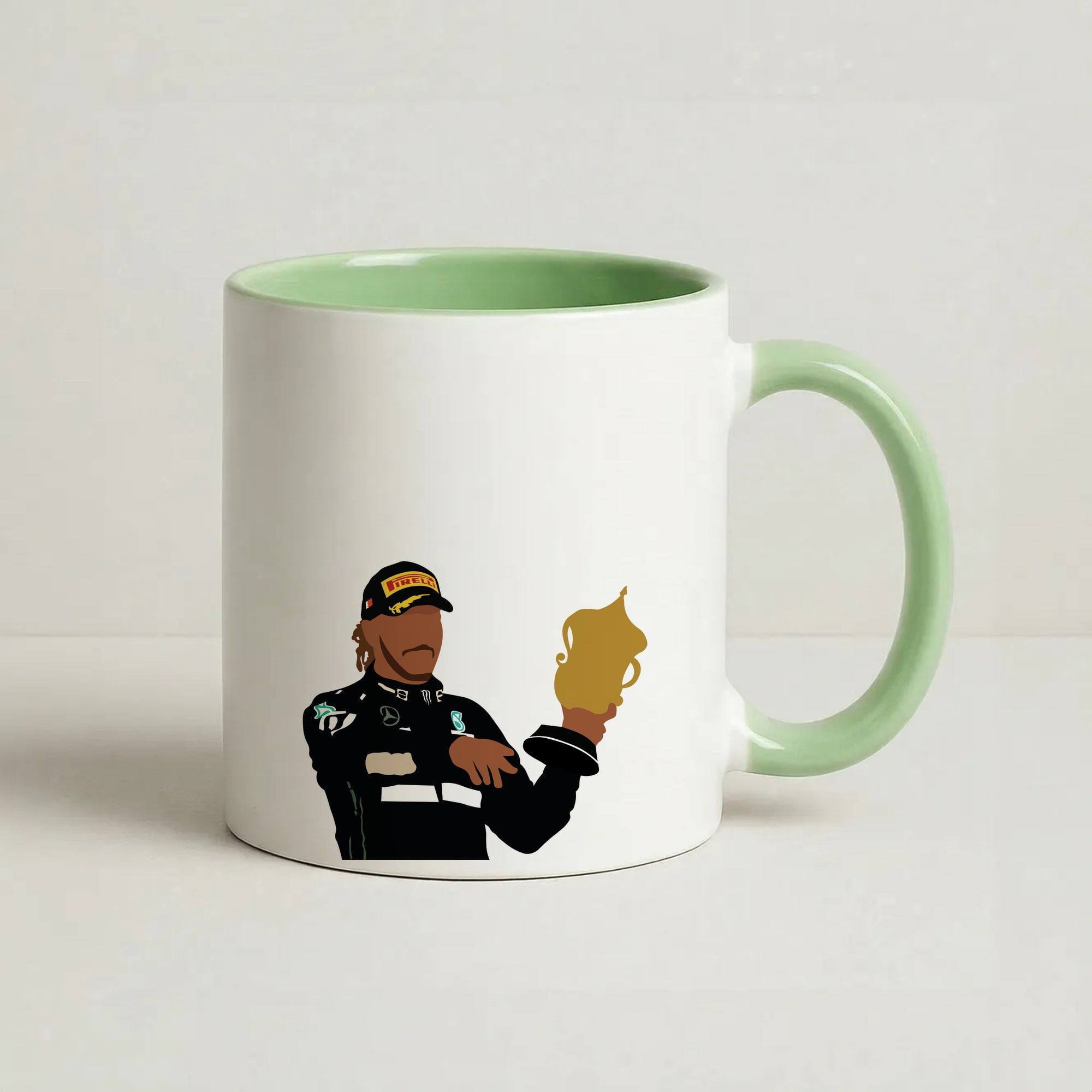 Hamilton - F1 Coffee Green Mug