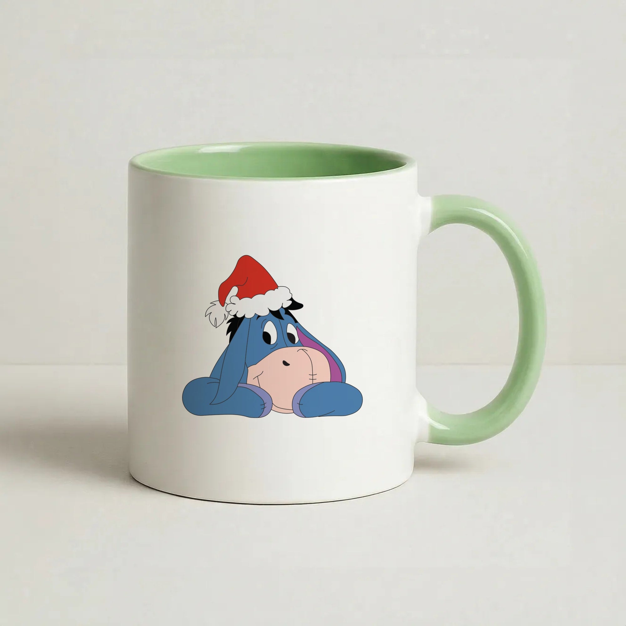 Donkey Pattern Christmas Coffee Green Mug