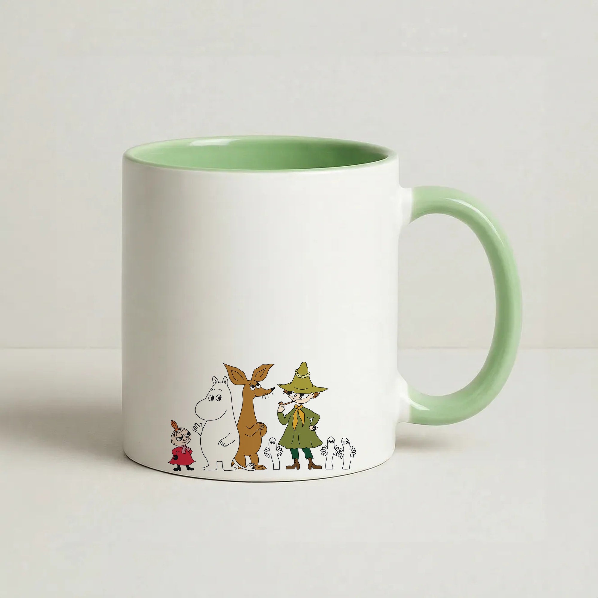 Moom Characters Coffee Green Mug