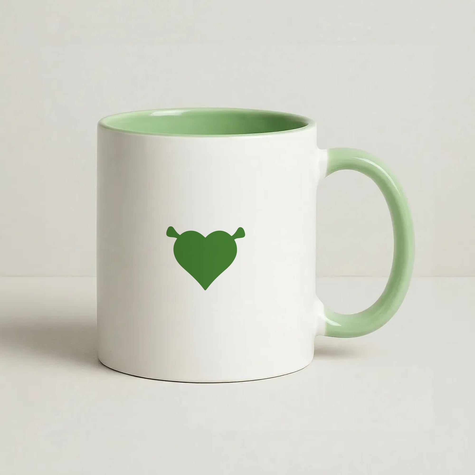 Green Ogre Heart Coffee Green Mug