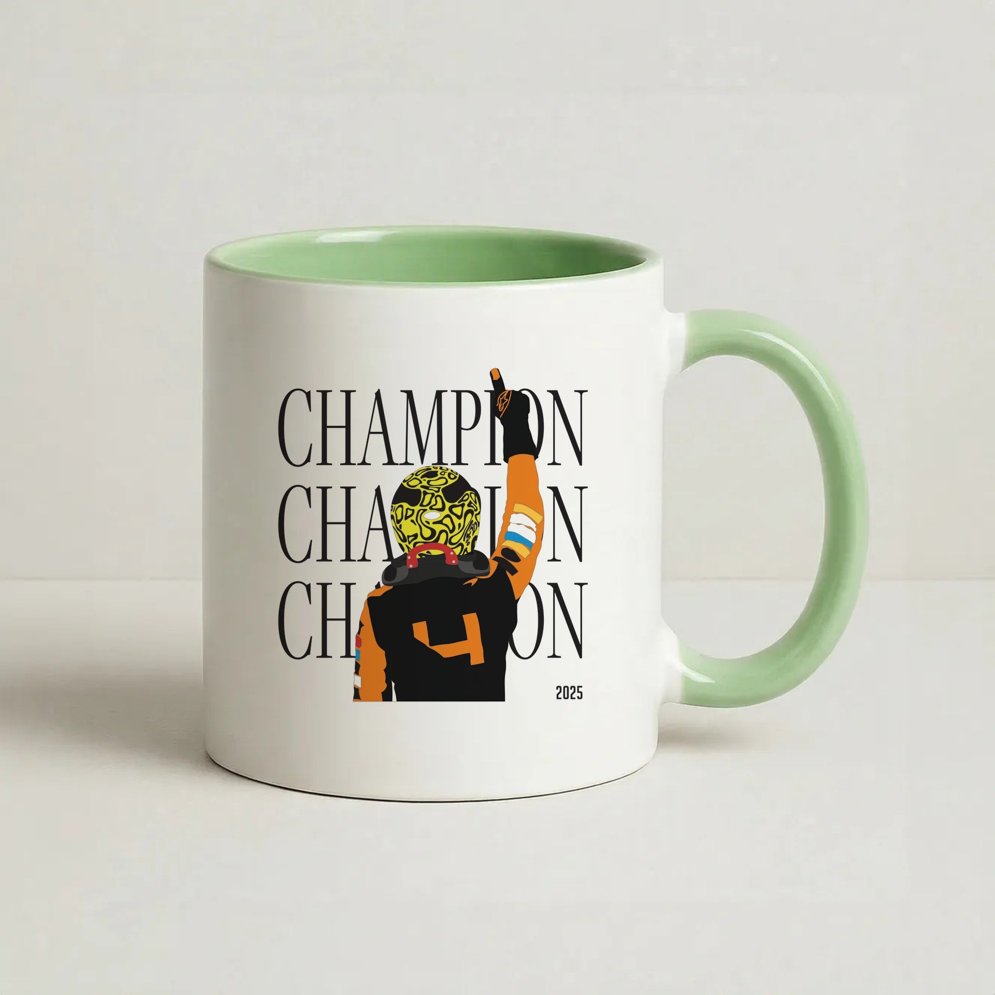 Lando Champion 2025 Coffee Green Mug