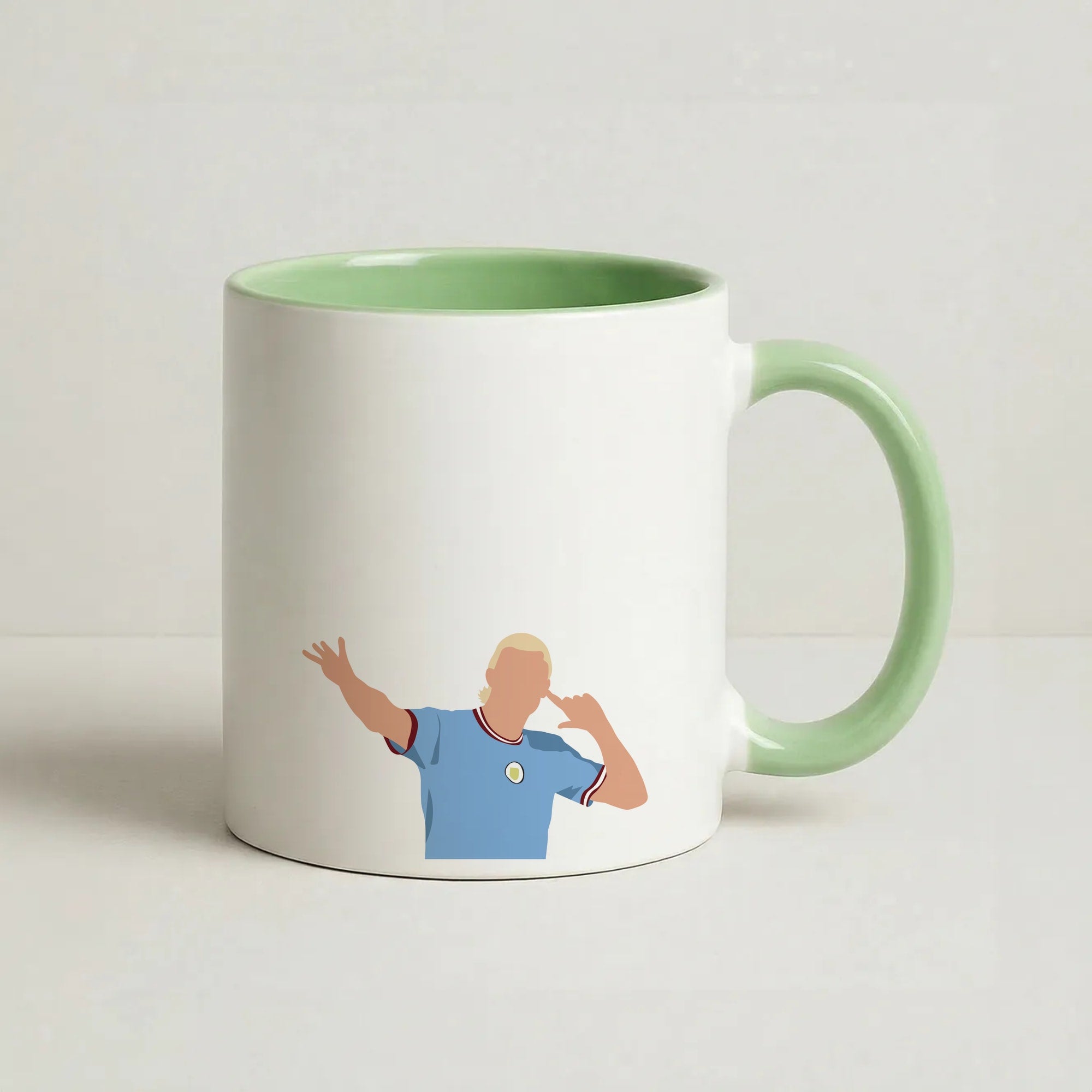 Haaland - Football Coffee Green Mug