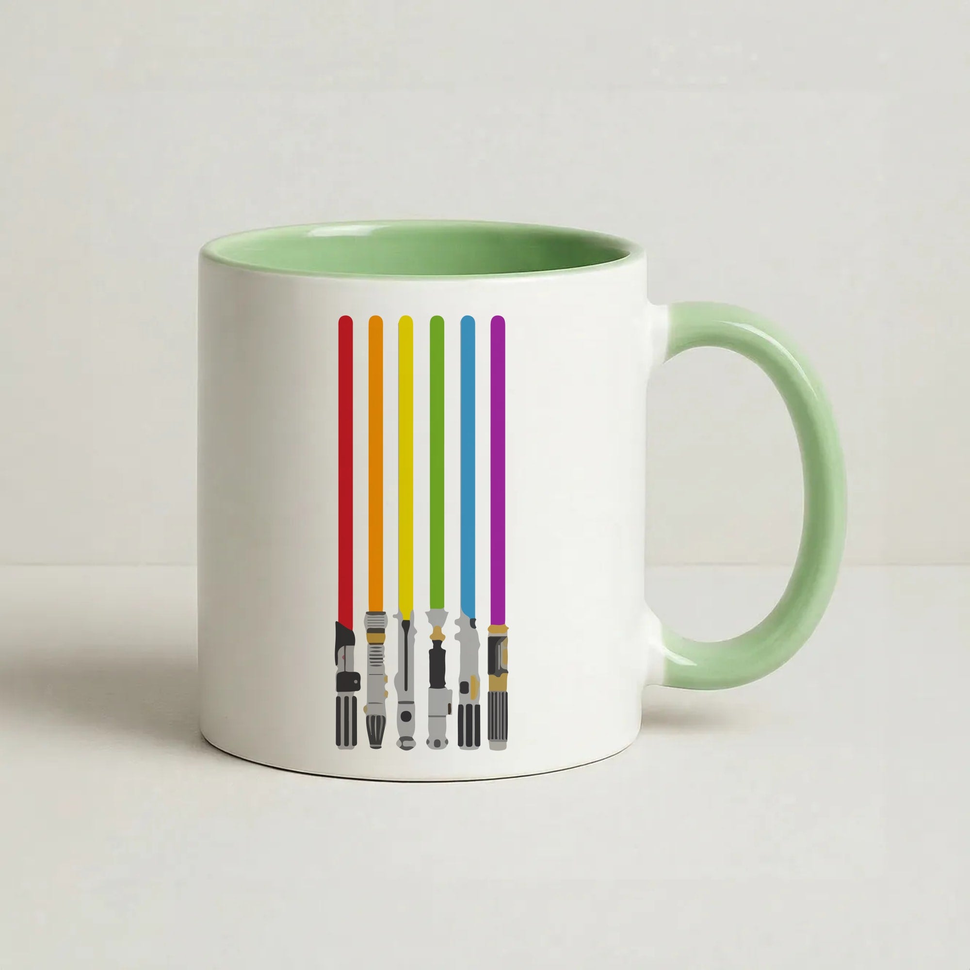 Lightsabers Coffee Green Mug