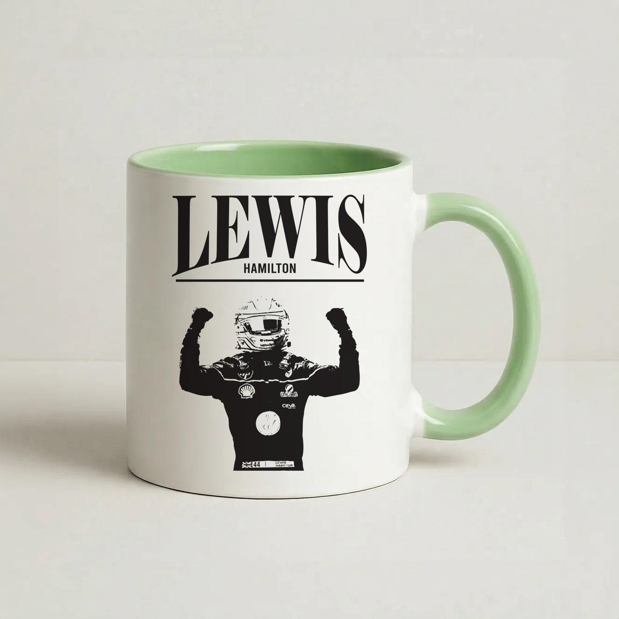 Lewis Red And Gold Coffee Green Mug