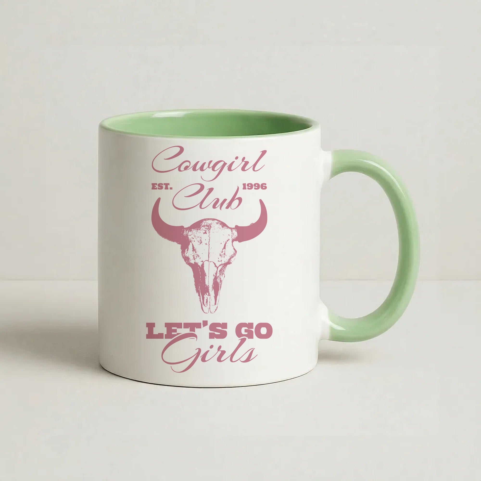 Cowgirl Club Coffee Green Mug
