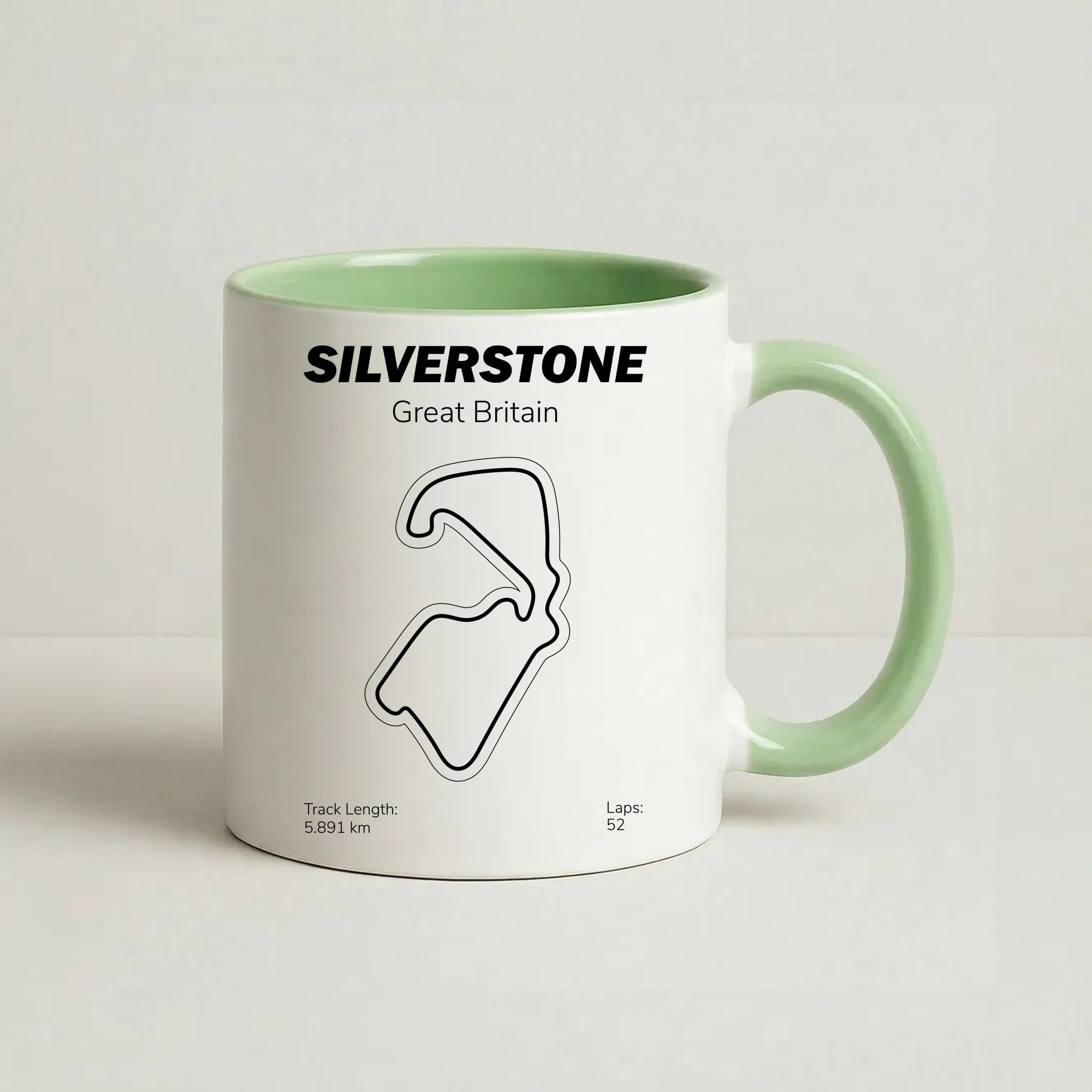 Silverstone Circuit Coffee Green Mug
