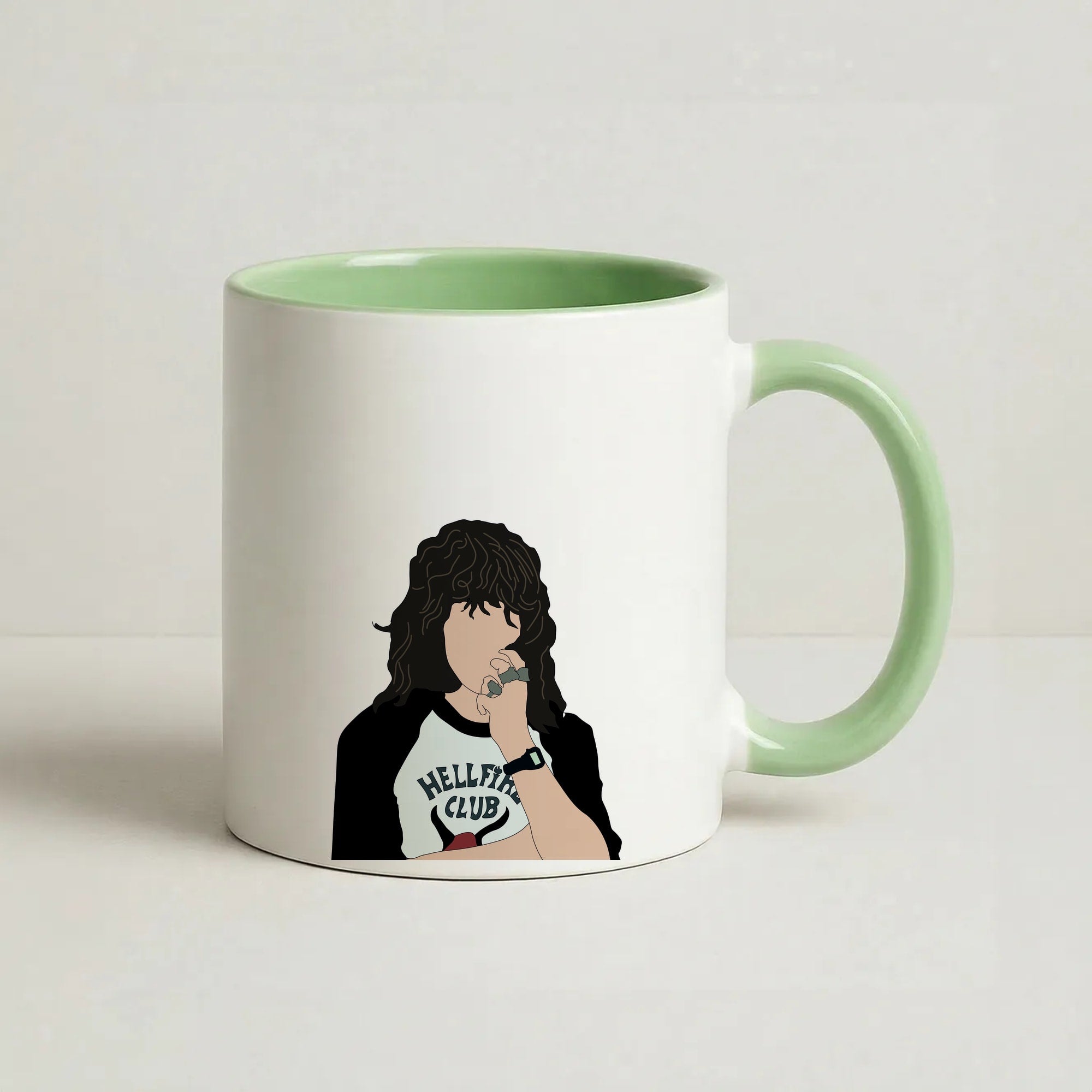 Eddie Munson Hellfire Coffee Green Mug