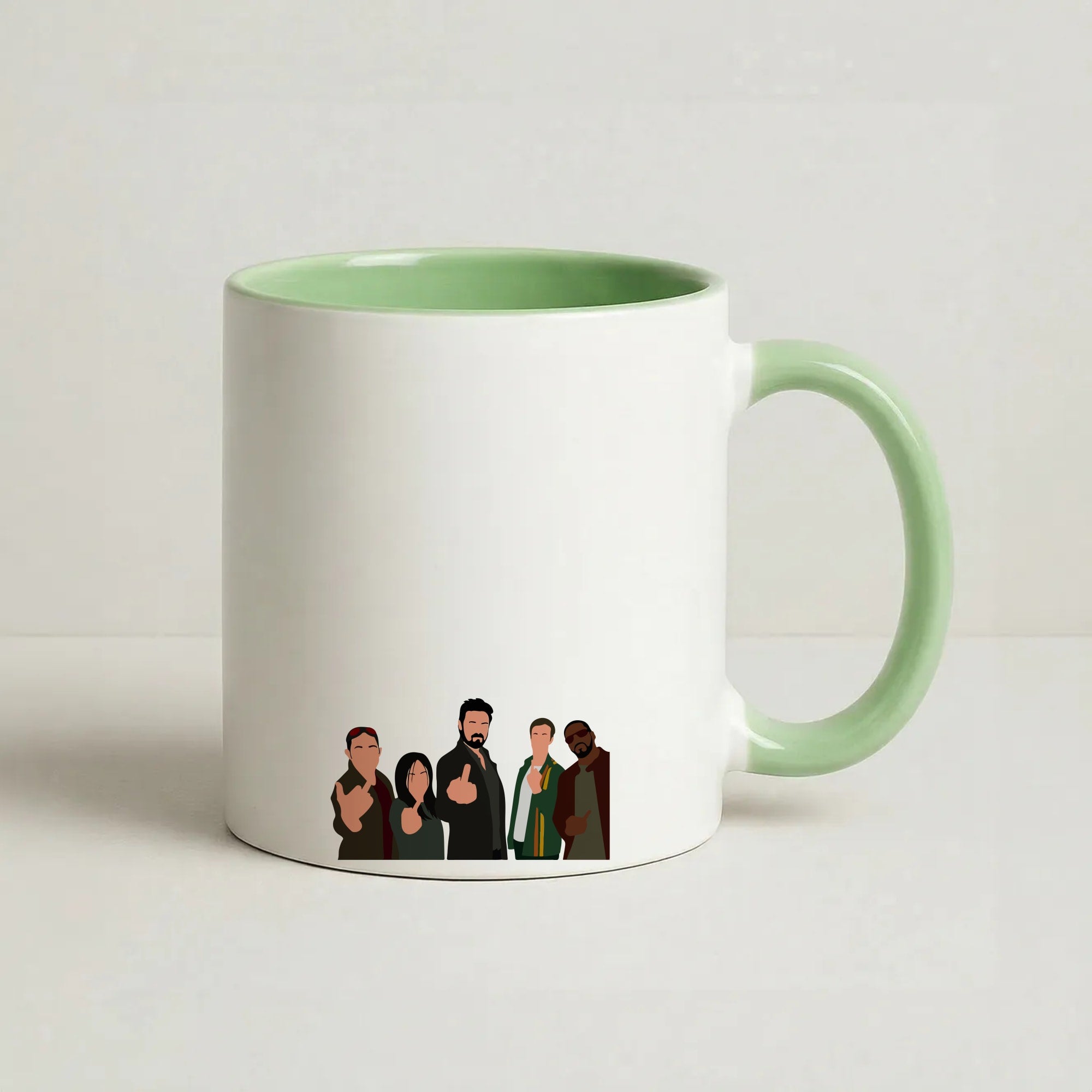 The Boys Coffee Green Mug