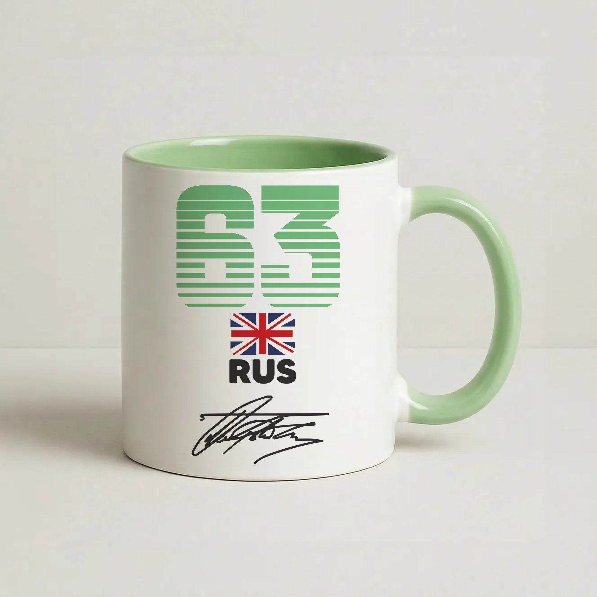 George Russel - F1 Coffee Green Mug