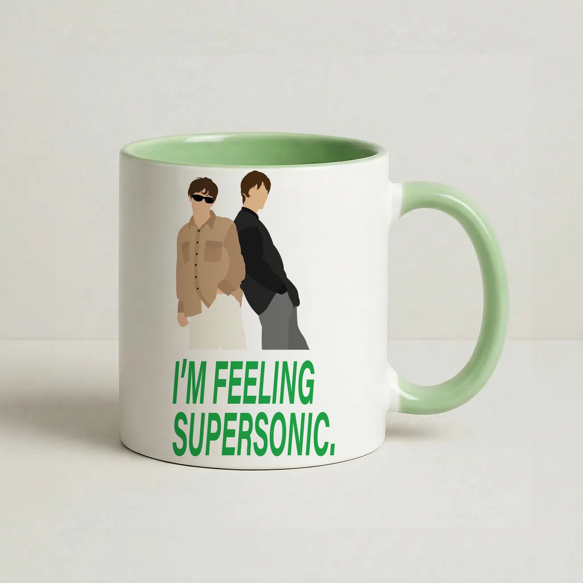 I'm Feeling Supersonic Coffee Green Mug