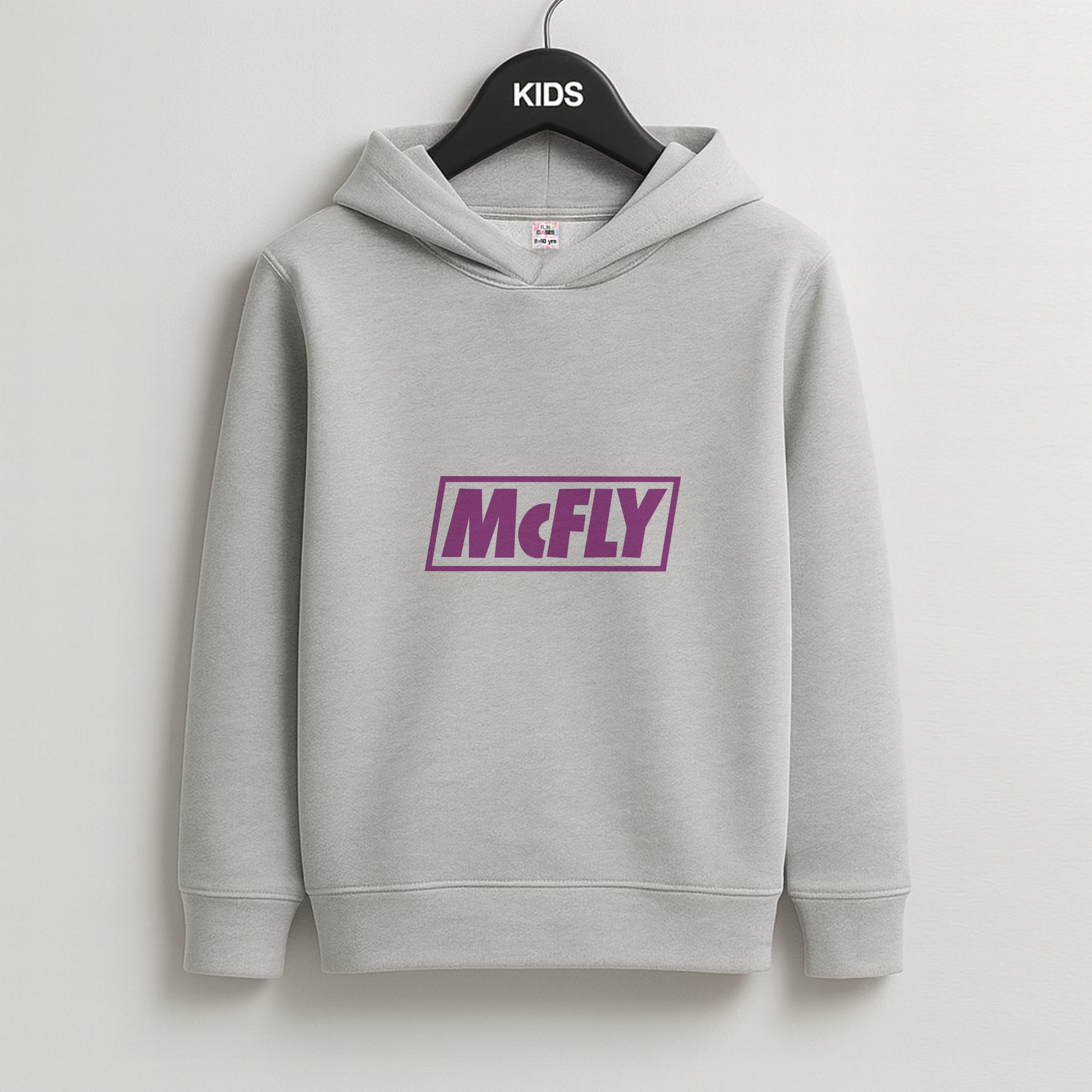 Yellow And Purple - McBand Kids Grey Hoodie