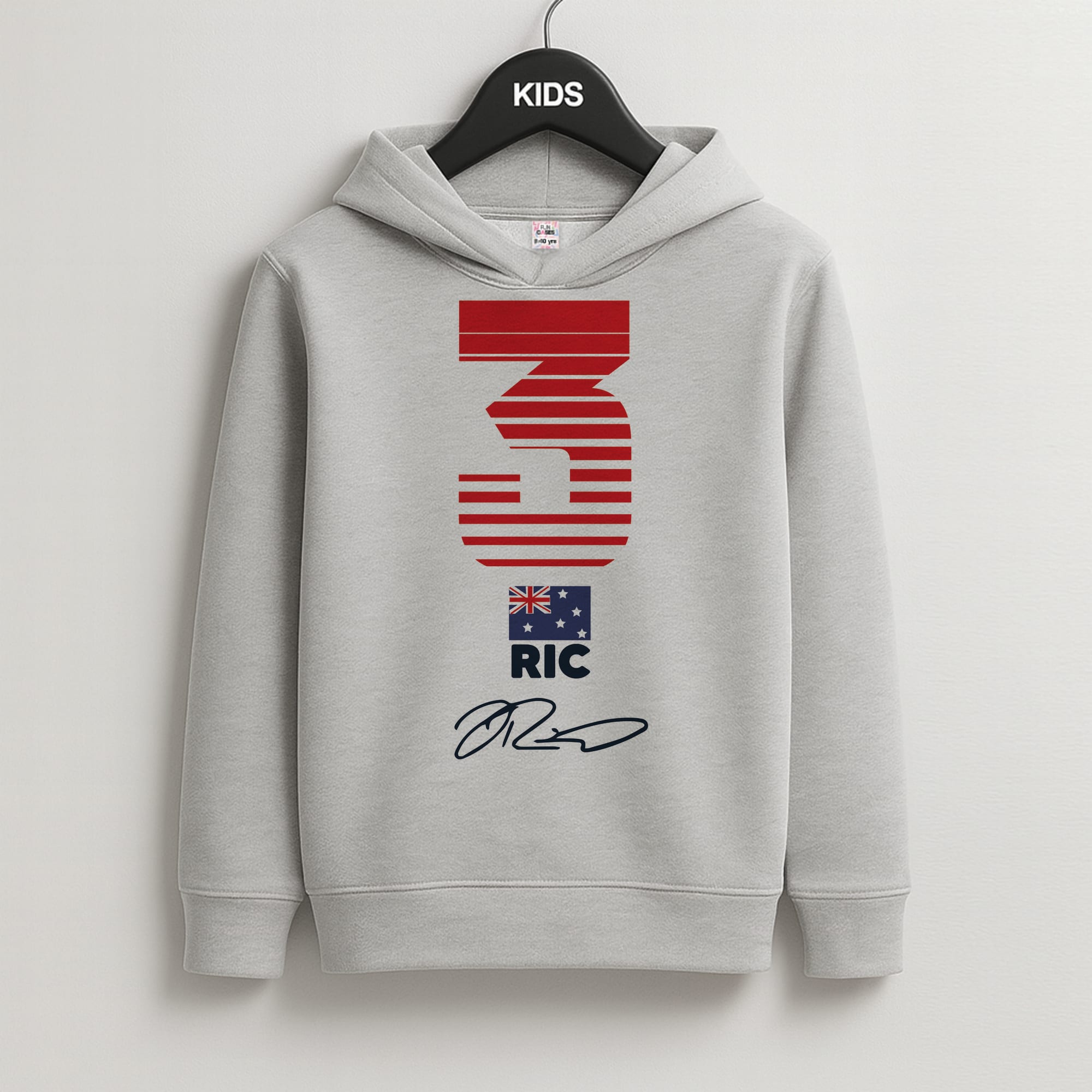 Ricciardo - F1 Kids Grey Hoodie