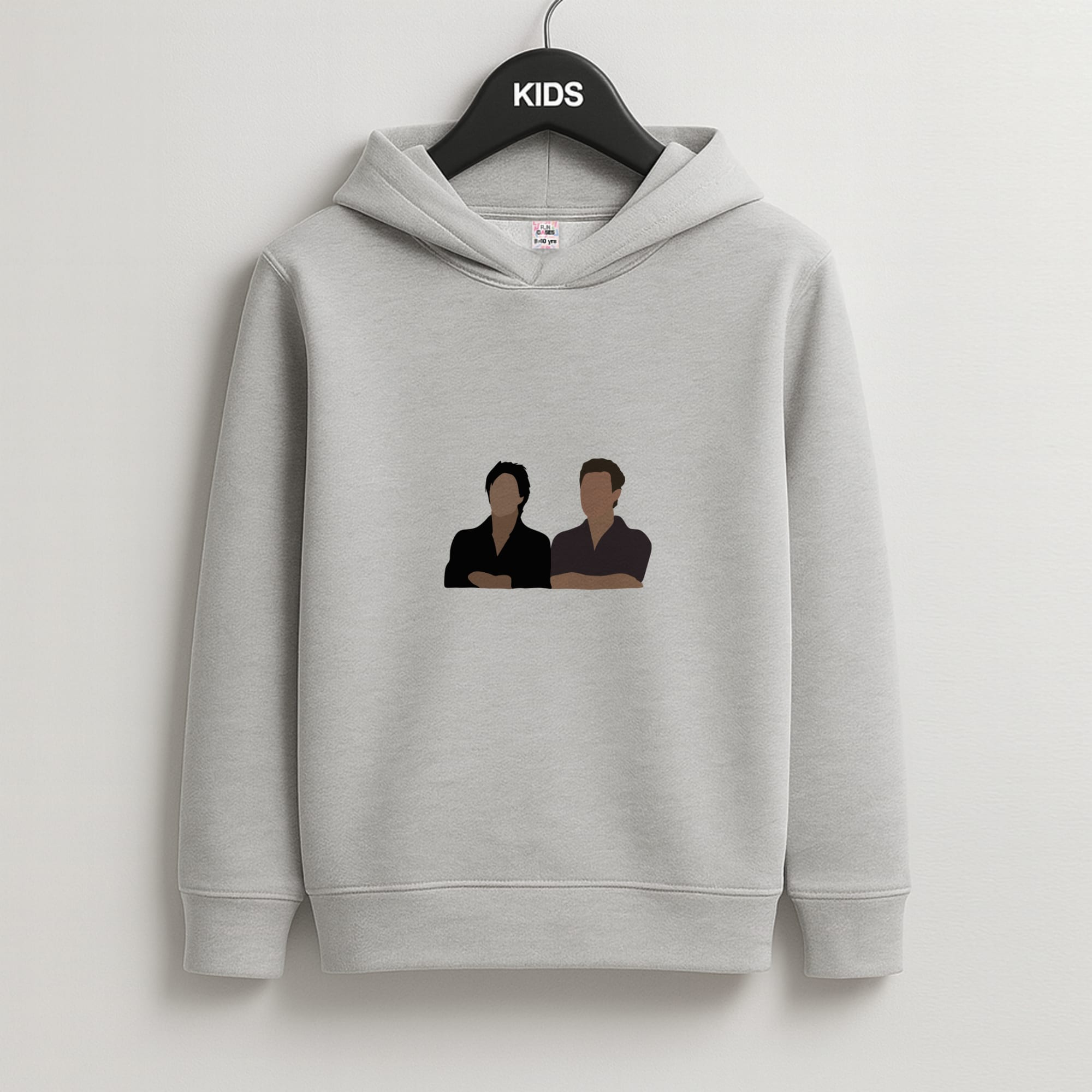 Salvatore Cartoons - VD Kids Grey Hoodie