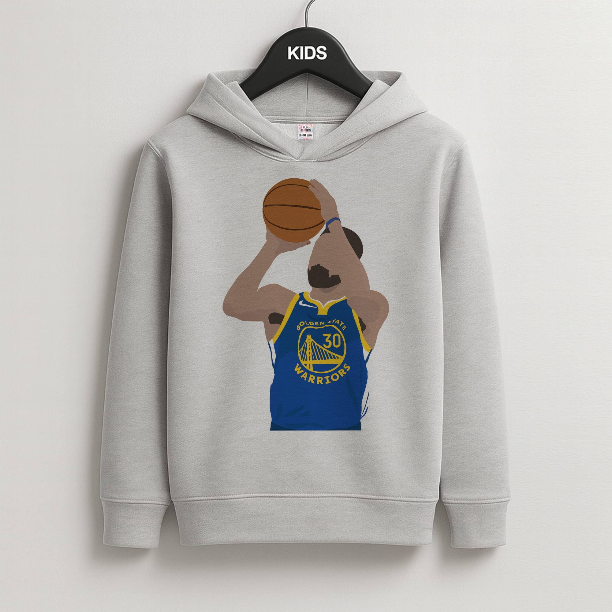 Curry - Basketball Kids Grey Hoodie
