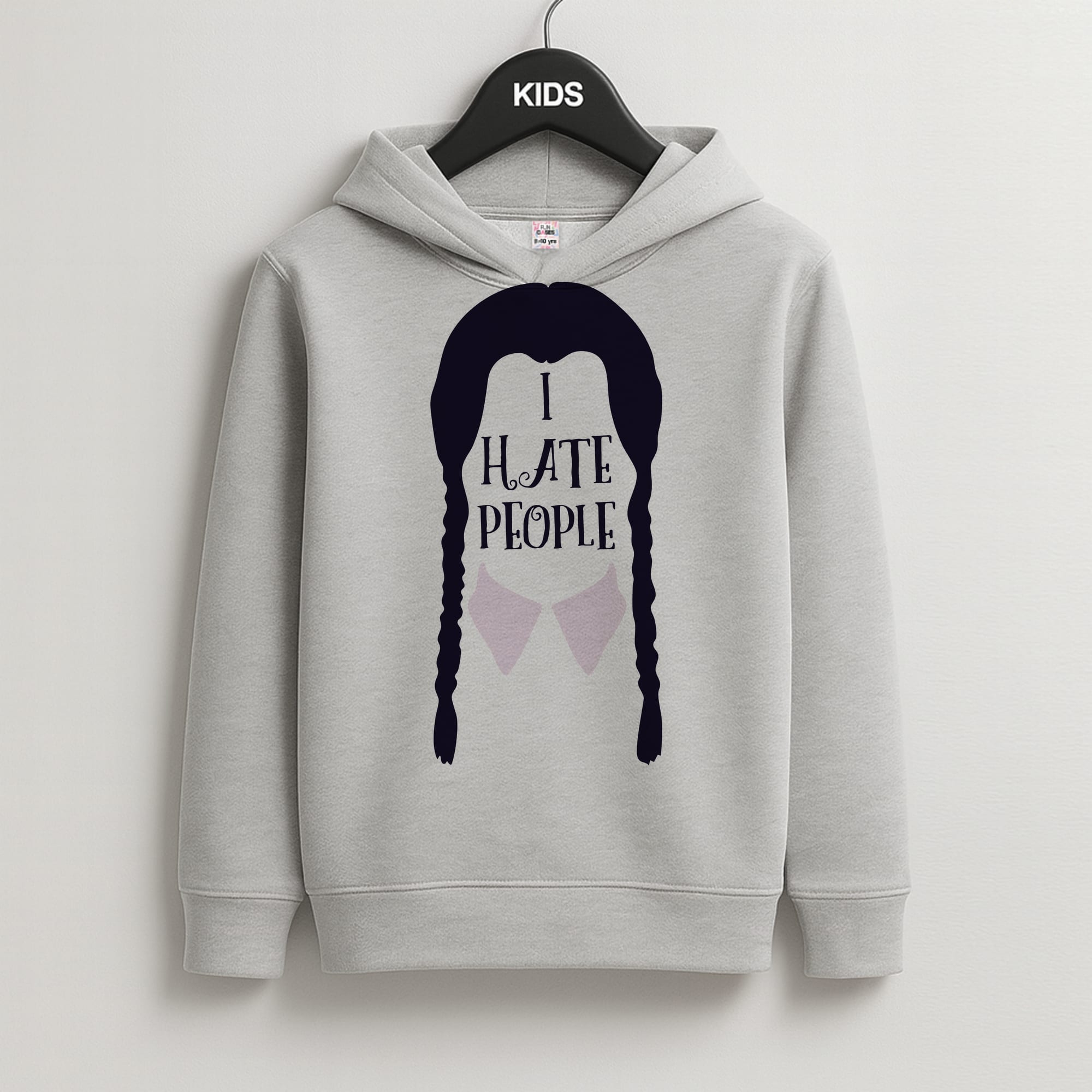 I Hate People Kids Grey Hoodie