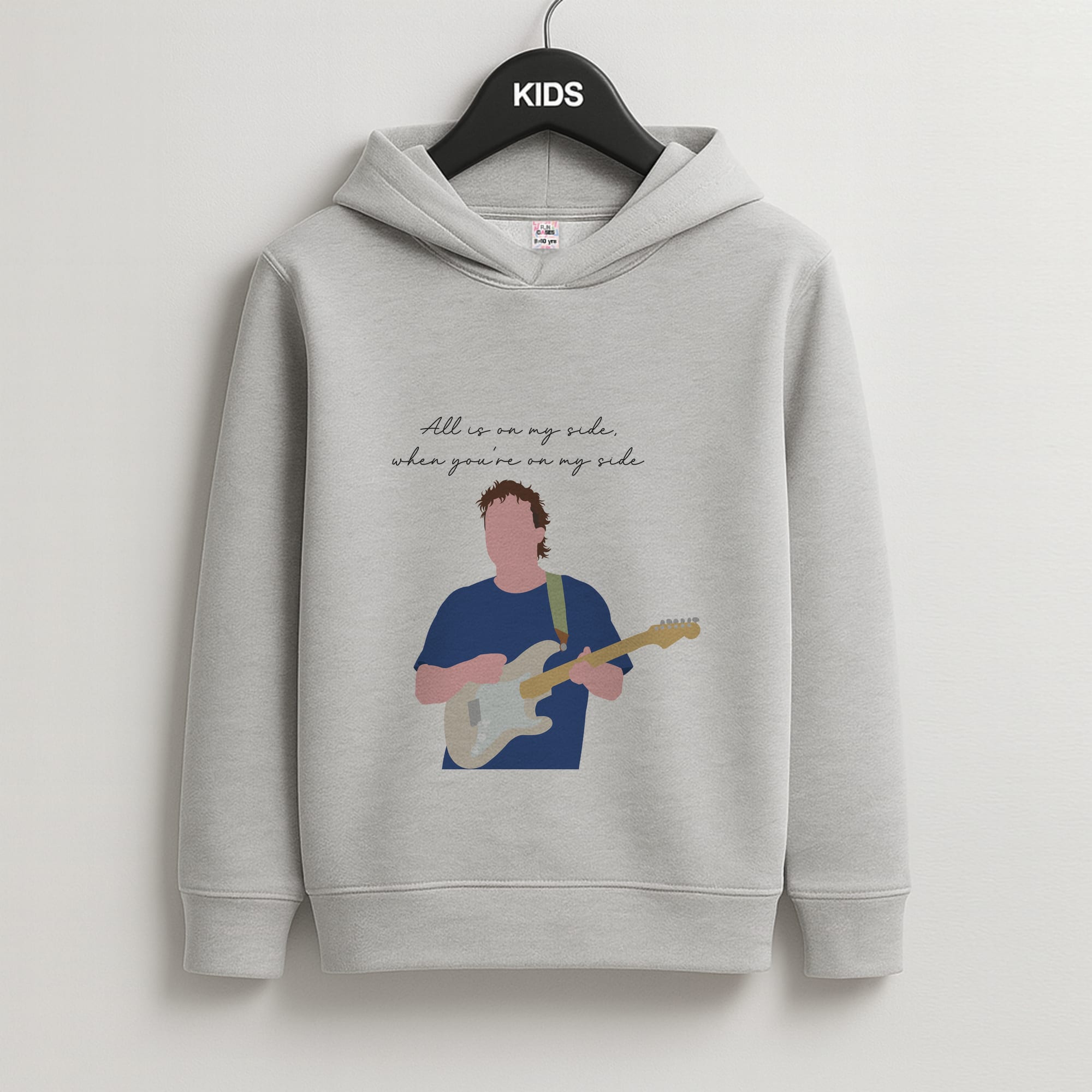 All Is On My Side Pink Kids Grey Hoodie