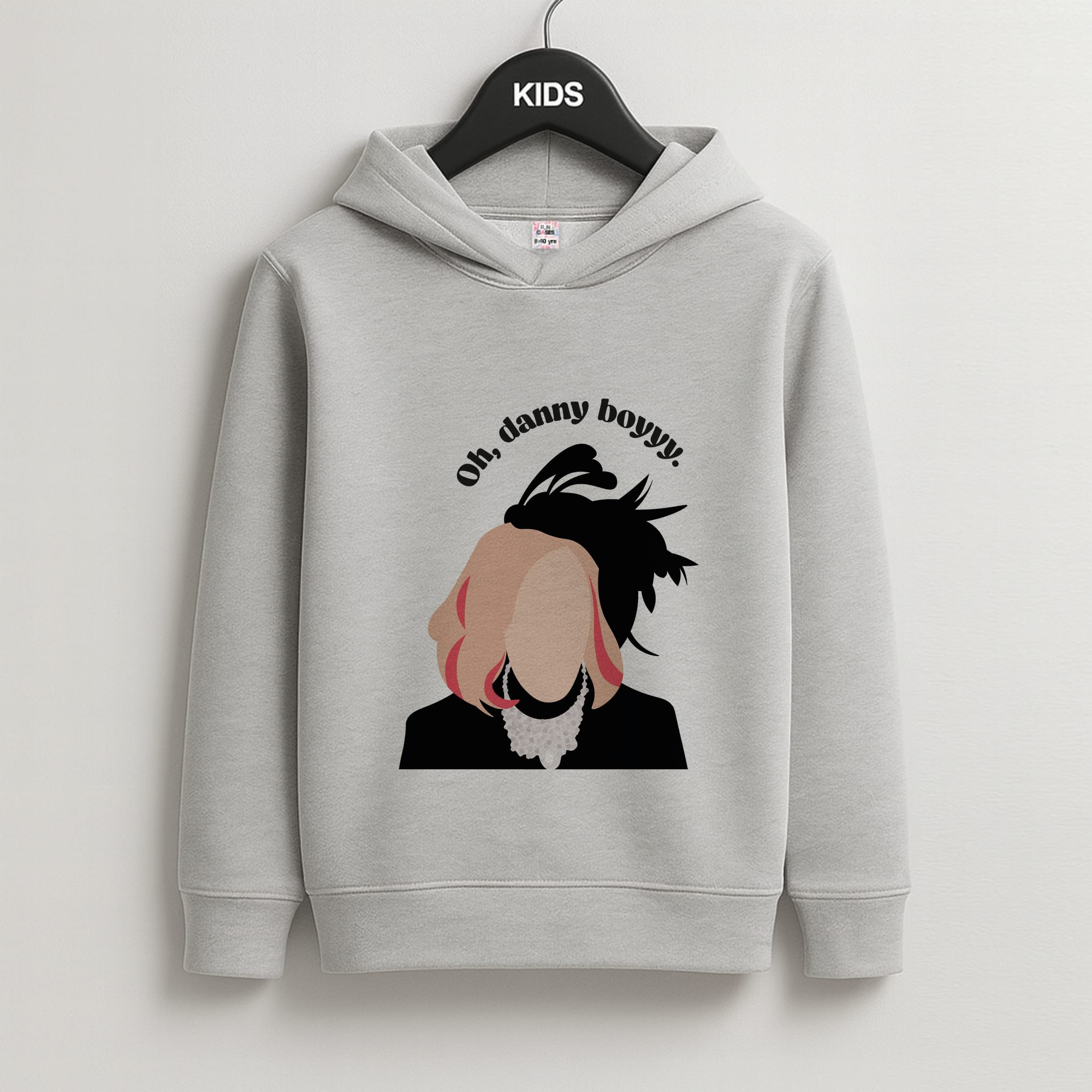 Oh, Danny Boyyyy Kids Grey Hoodie