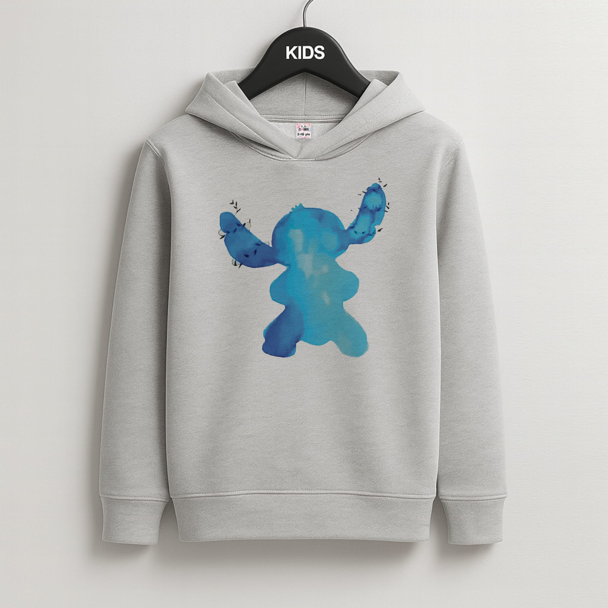 Watercolour Blue Alien Disney Kids Hoodie