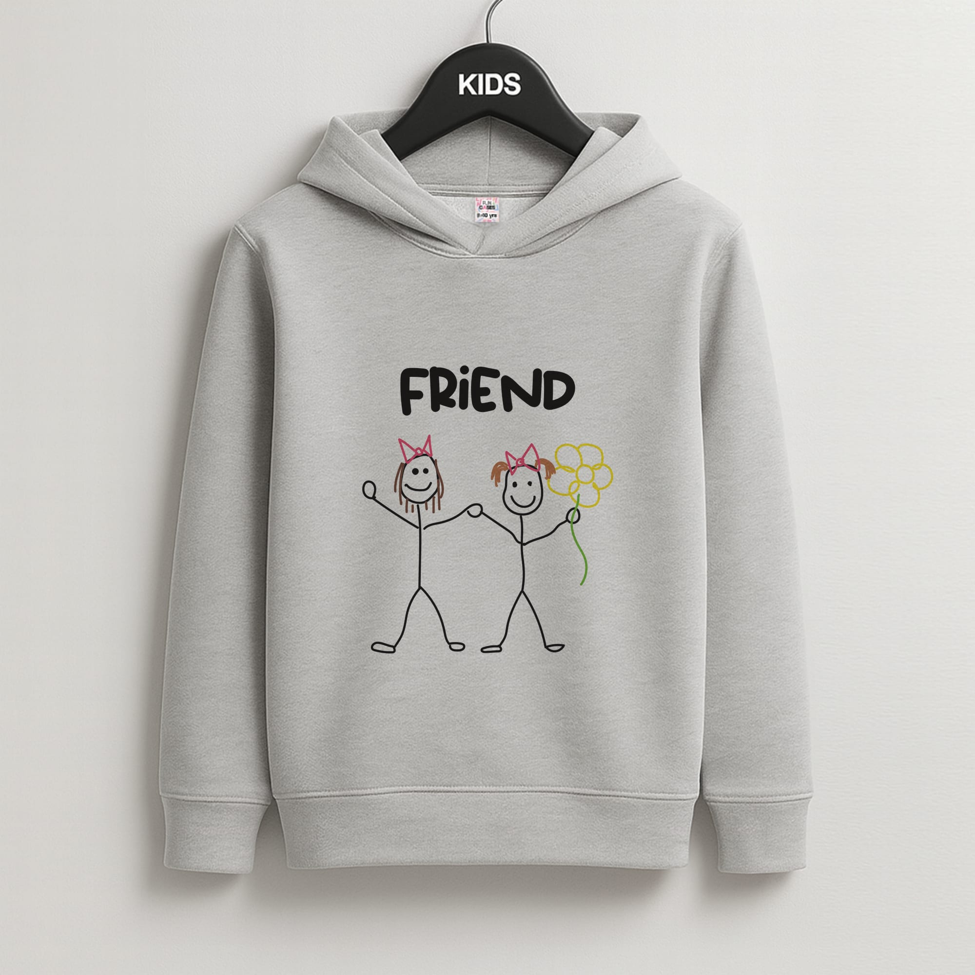 Friend - Abrams Kids Grey Hoodie