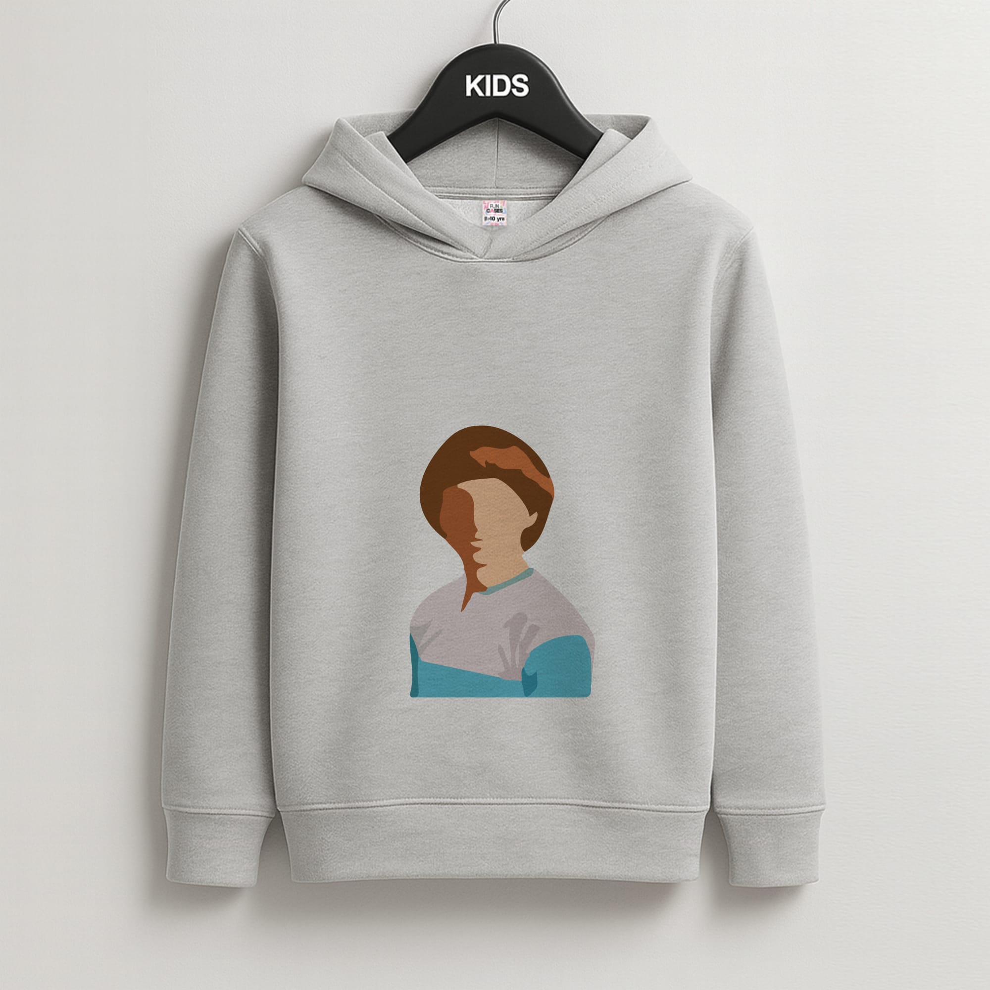 Faceless Will - Stranger Things Kids Grey Hoodie