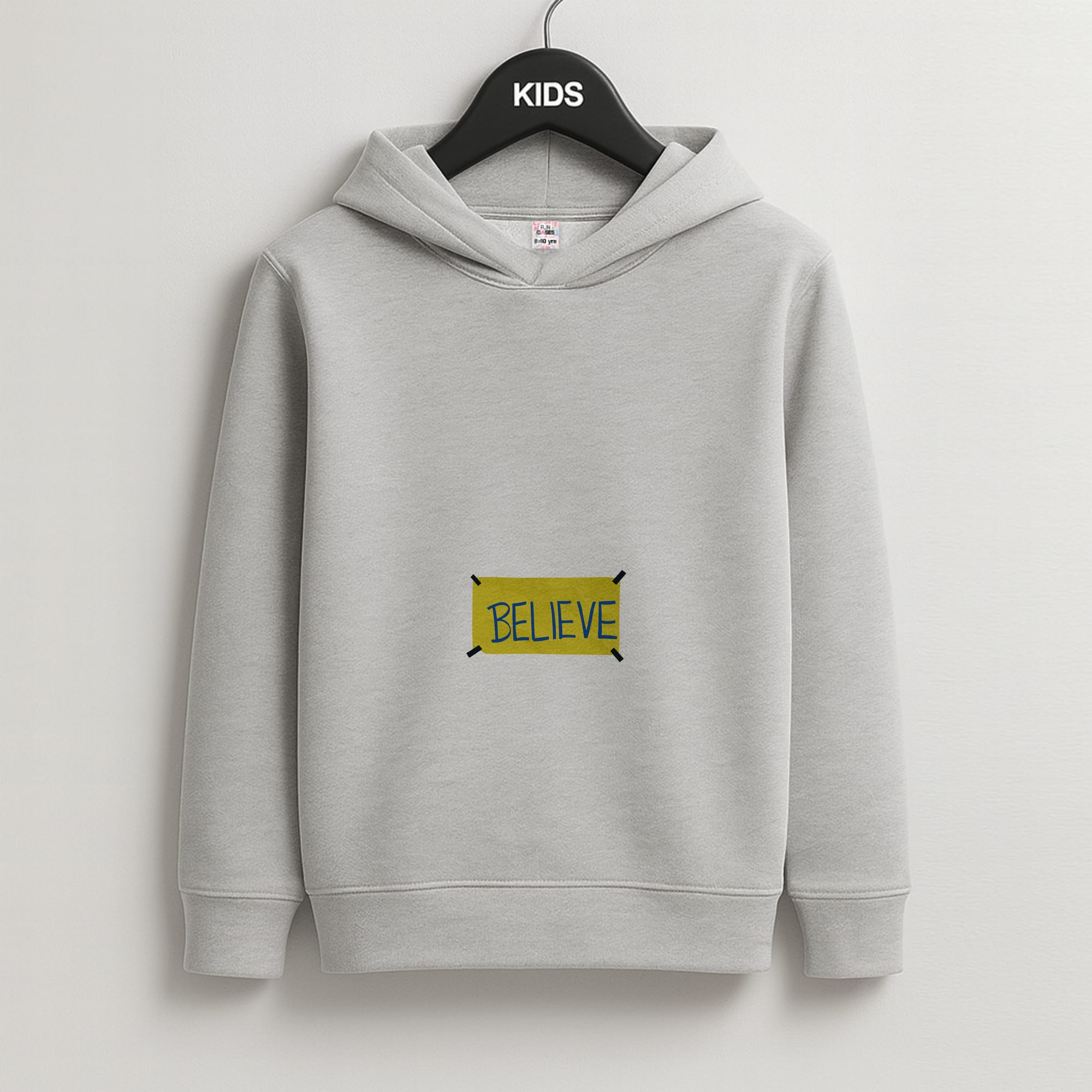 Believe Kids Grey Hoodie