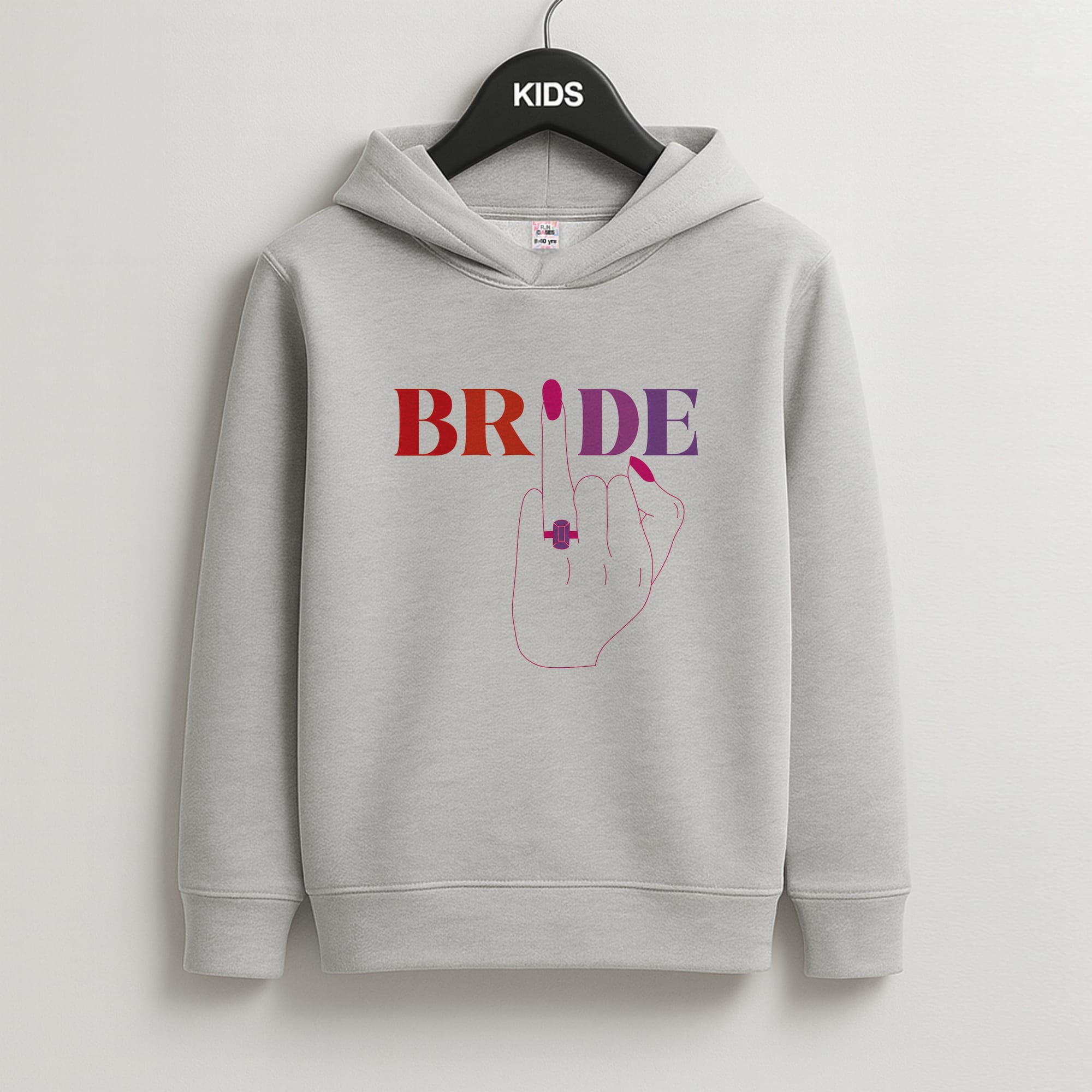 Bride - Bridal Kids Grey Hoodie