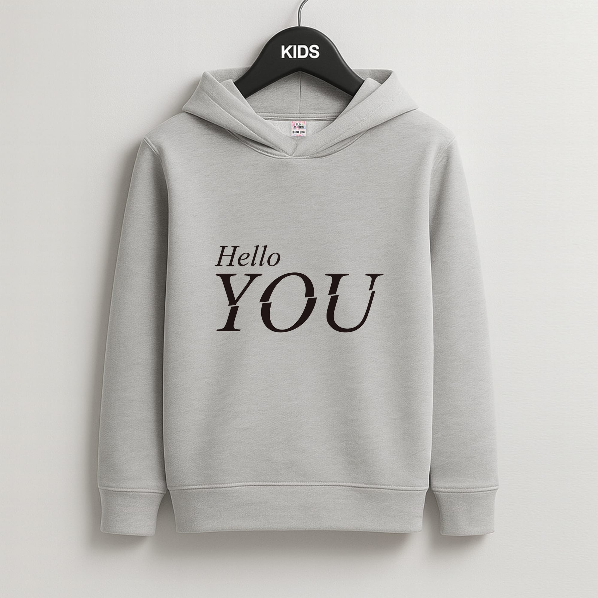Hello You Kids Grey Hoodie