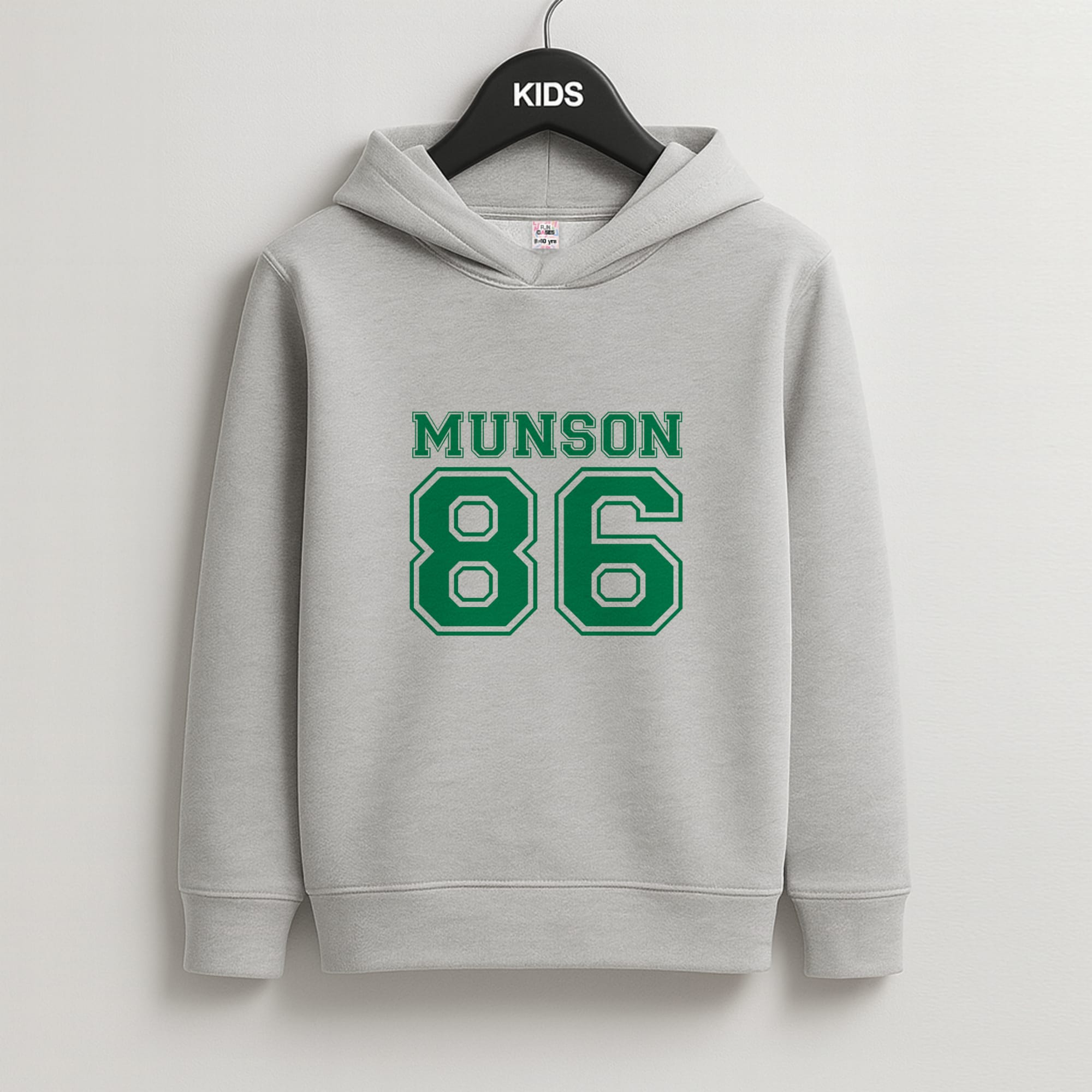 Munson 86 - Green Kids Grey Hoodie