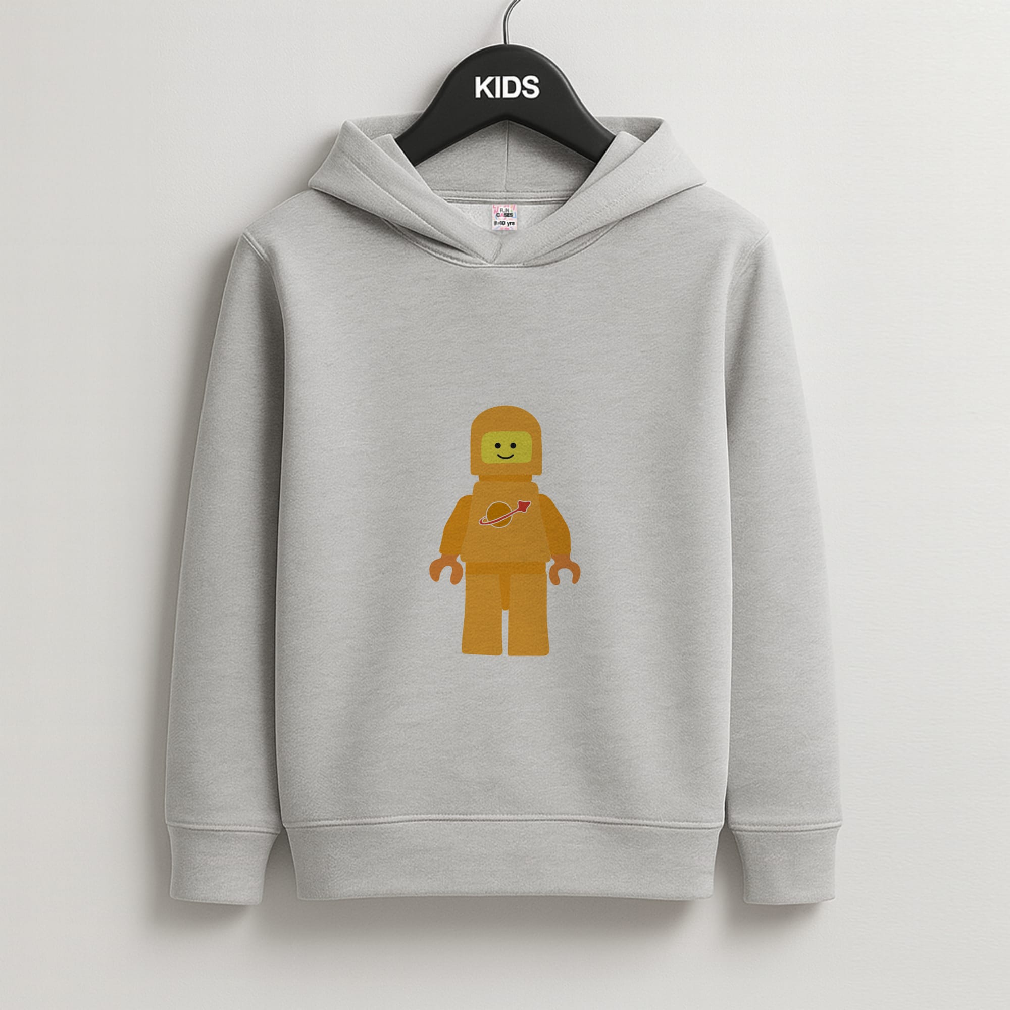 Astronaut - Bricks Kids Grey Hoodie