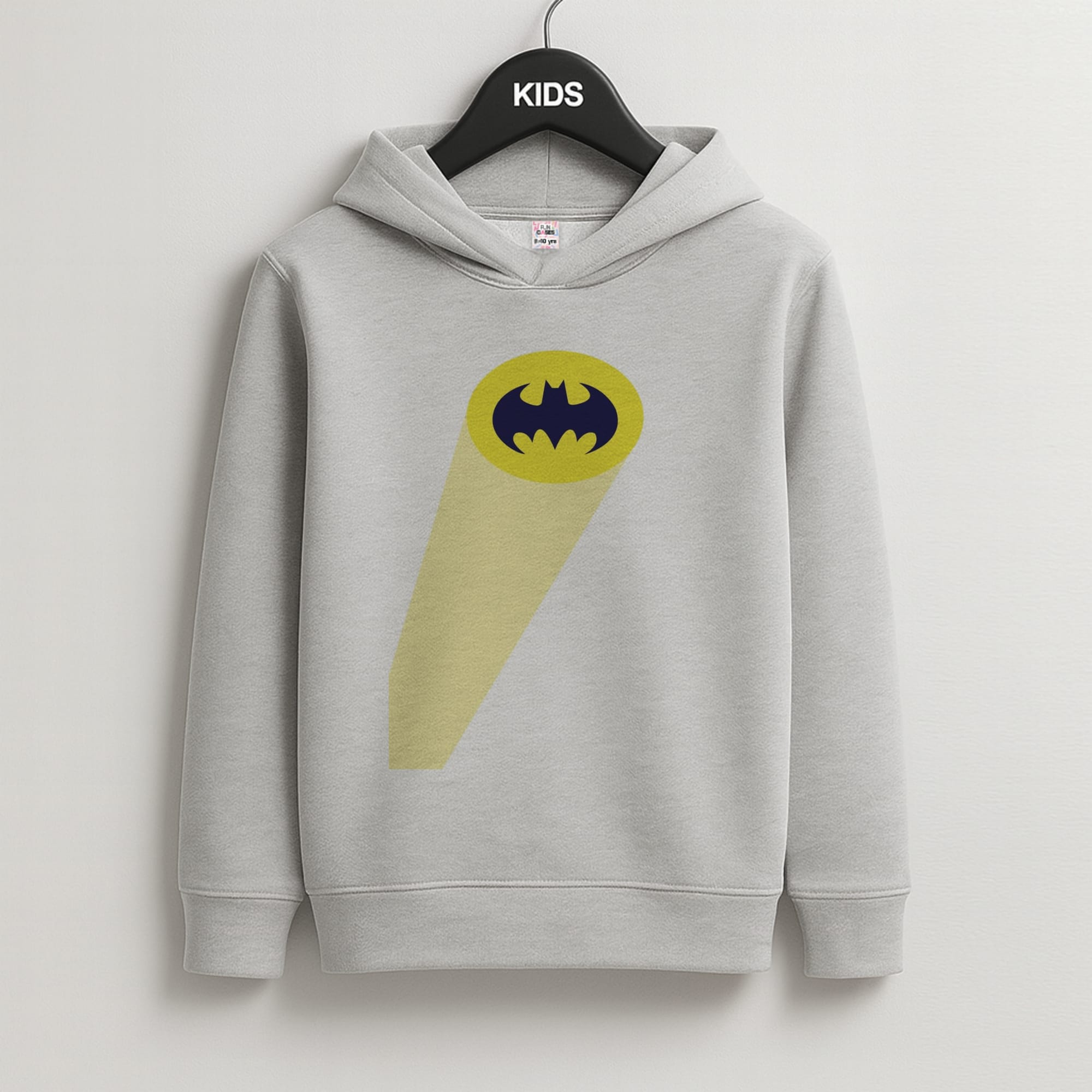 Bat Signal Kids Grey Hoodie