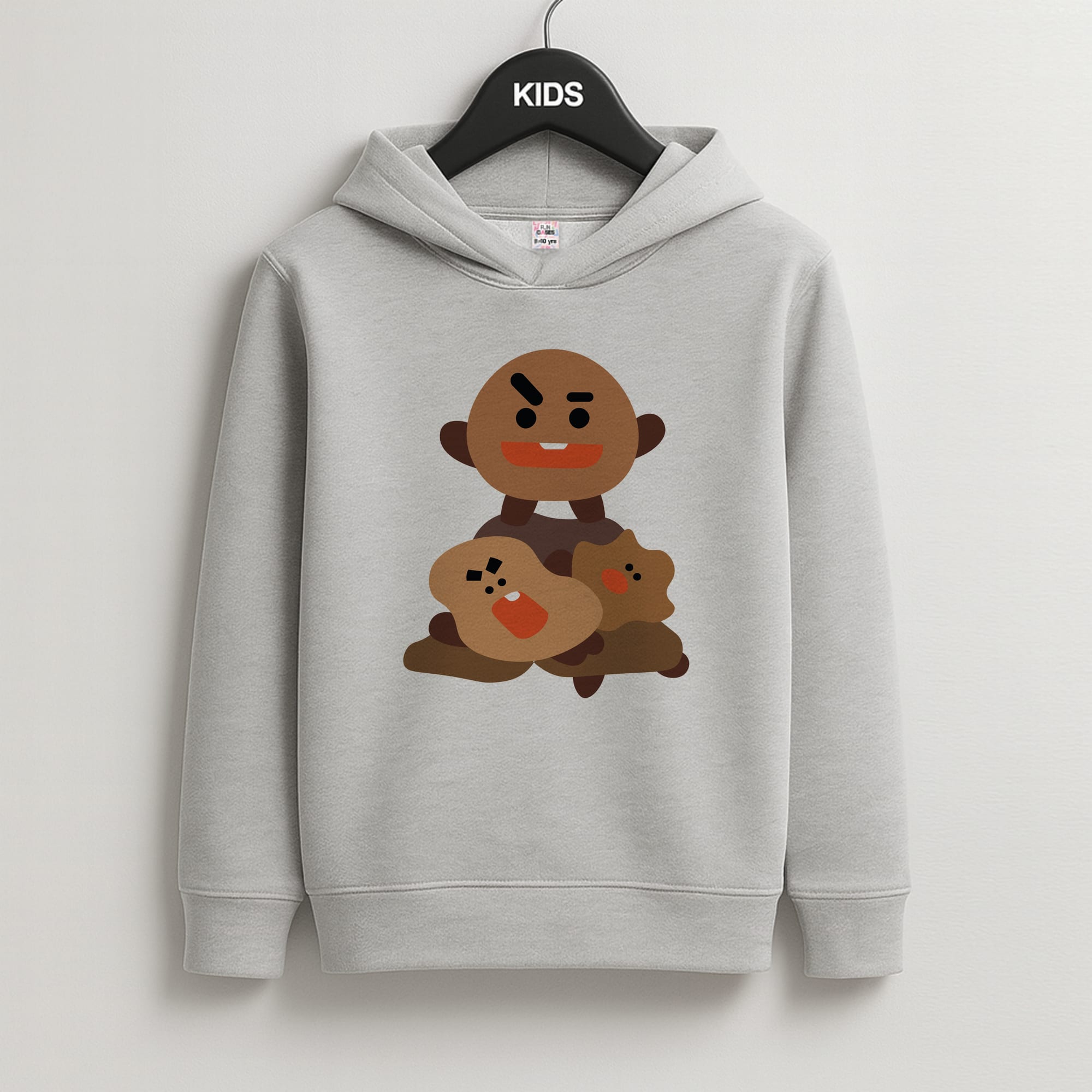 Shooky 21 - K Pop Kids Grey Hoodie